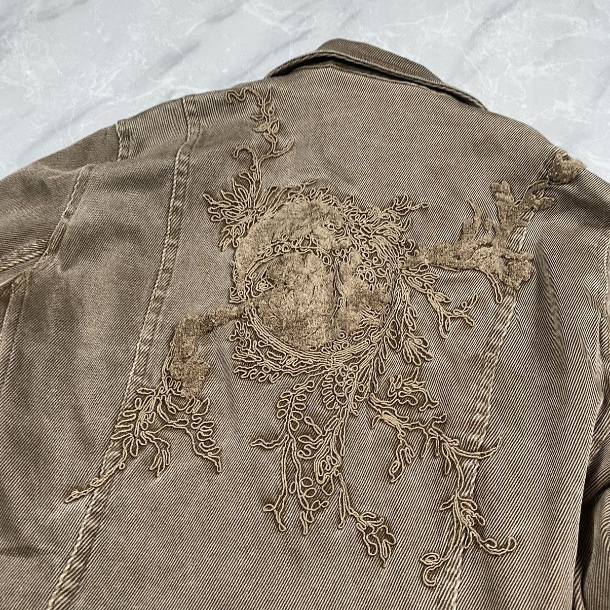 Japanese Brand Vintage Monchez Embroidery Floral Goth Blazer Jacket Size S / US 4 / IT 40 - 6 Thumbnail