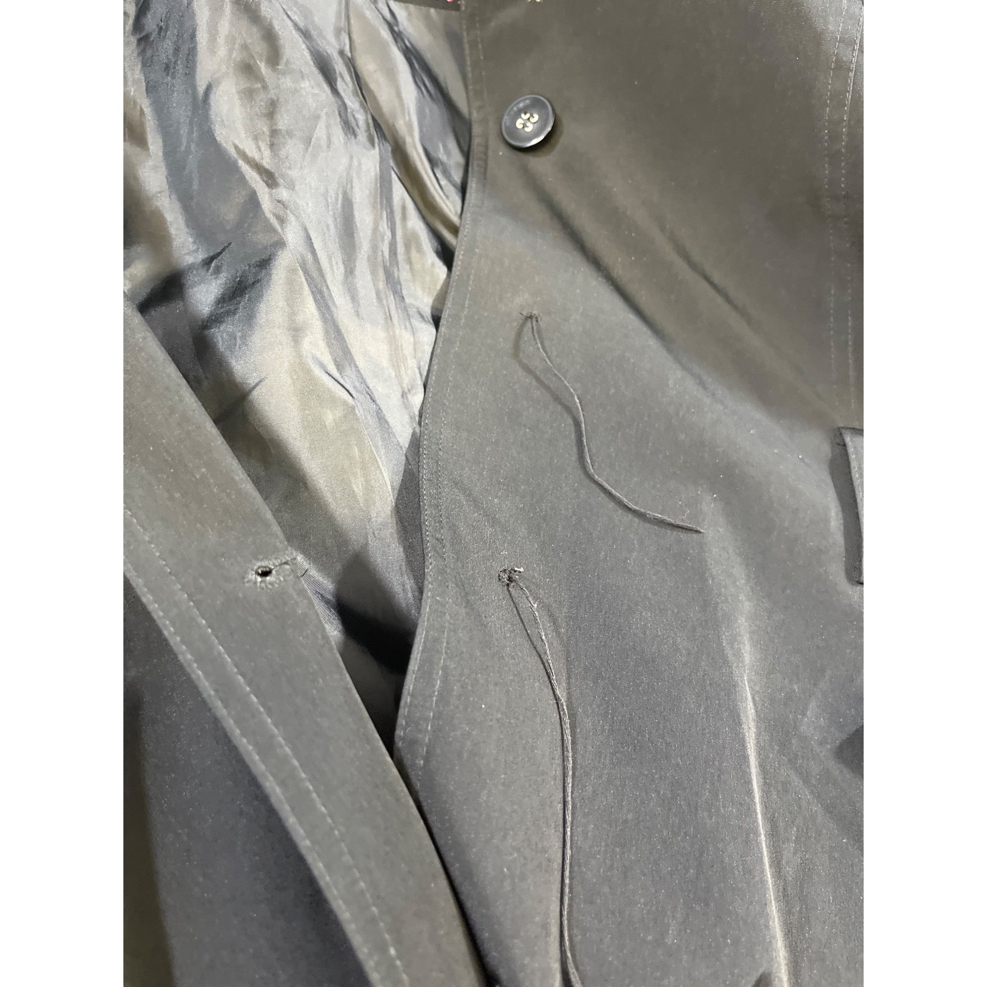 Calvin Klein Calvin Klein Womens Black Trench Coat Size XL SKU 6701 Size XL / US 12-14 / IT 48-50 - 8 Thumbnail