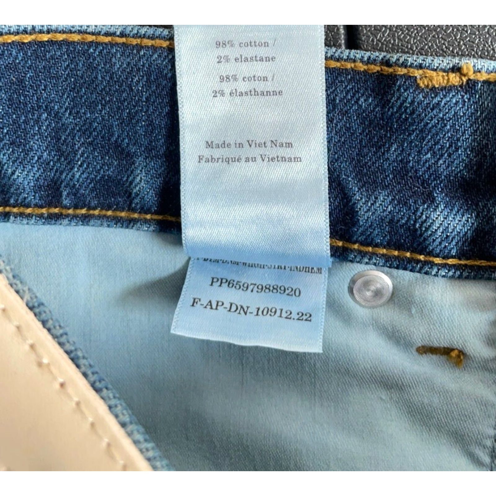 Everlane Everlane High Rise Straight Leg Jeans Women's 29 Blue Denim Regular Fit Size 29" - 4 Thumbnail