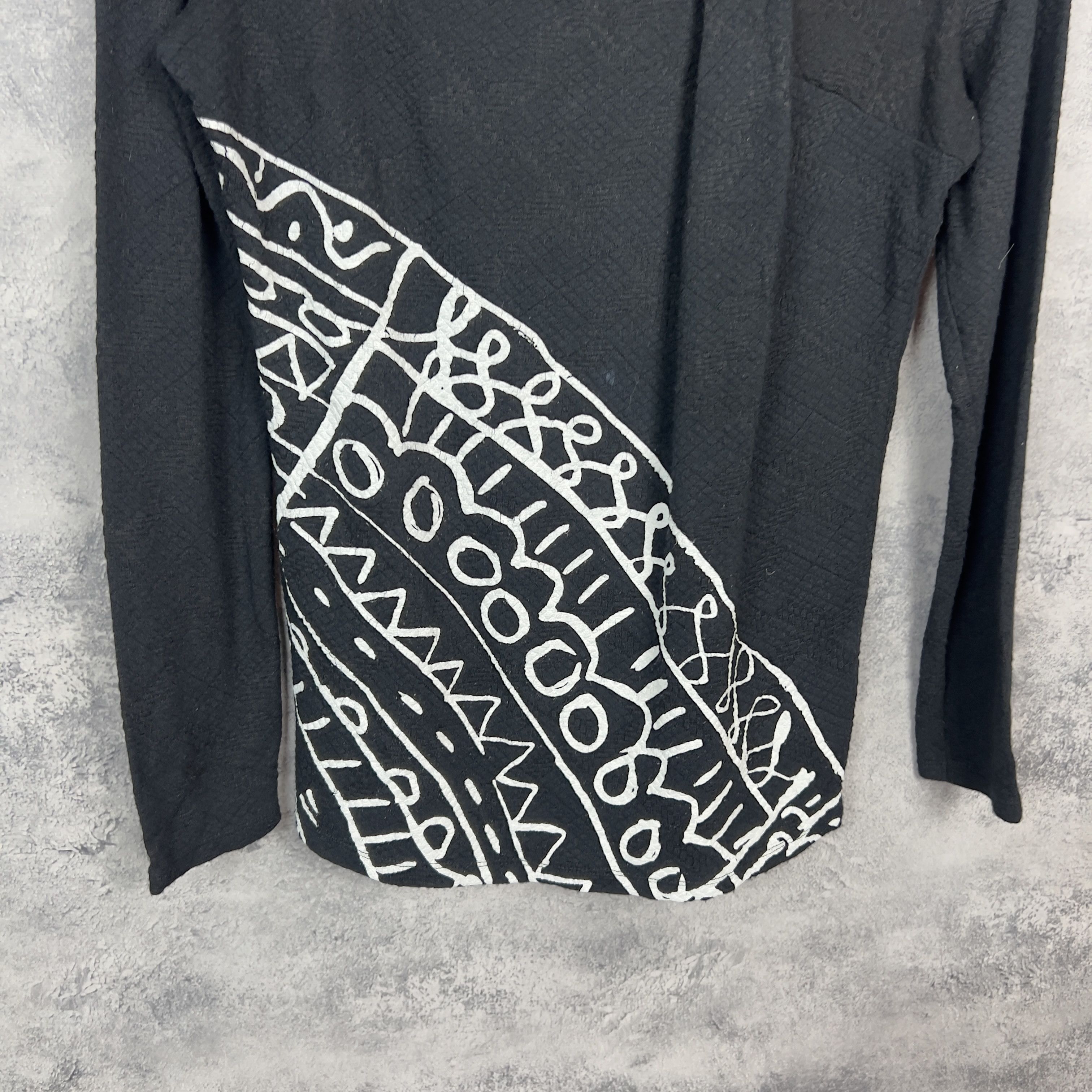 Desigual Desigual Blouse Women's Size M Black Long Sleeve Size M / US 6-8 / IT 42-44 - 3 Thumbnail
