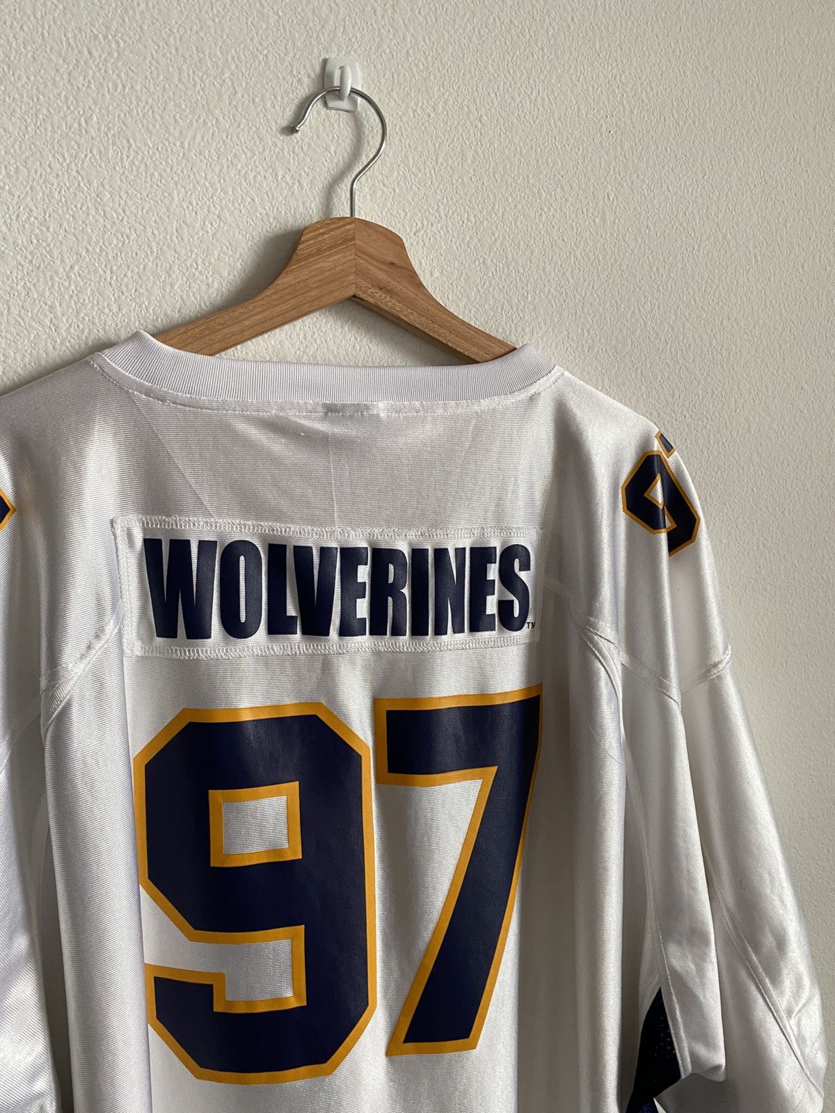 Starter Vintage 90s Michigan Wolverines Starter Jersey Size US XXL / EU 58 / 5 - 6 Thumbnail
