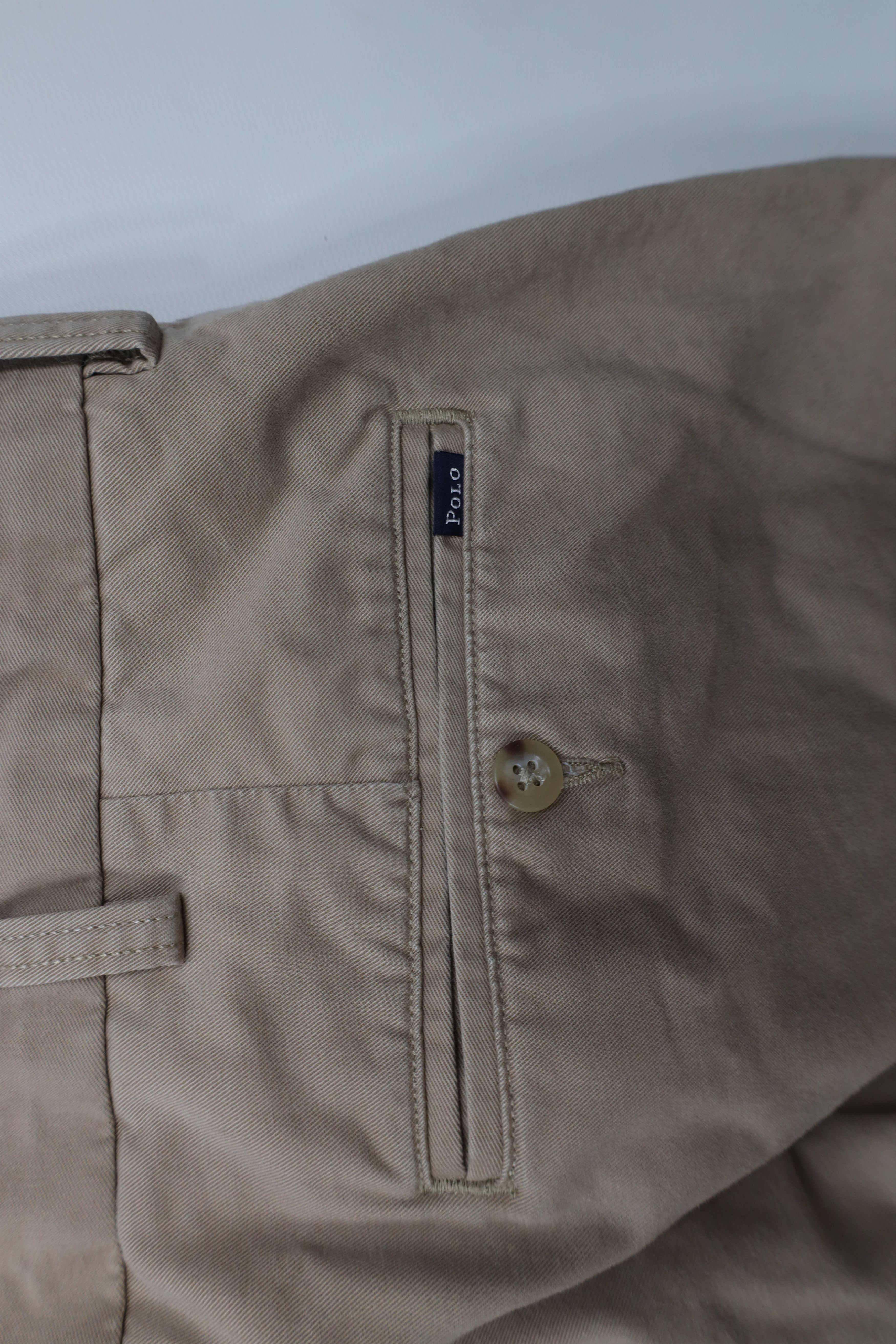 Ralph Lauren × Vintage Vintage Ralph Lauren Wide Leg Chino Pants Trousers Beige Size US 36 / EU 52 - 13 Thumbnail