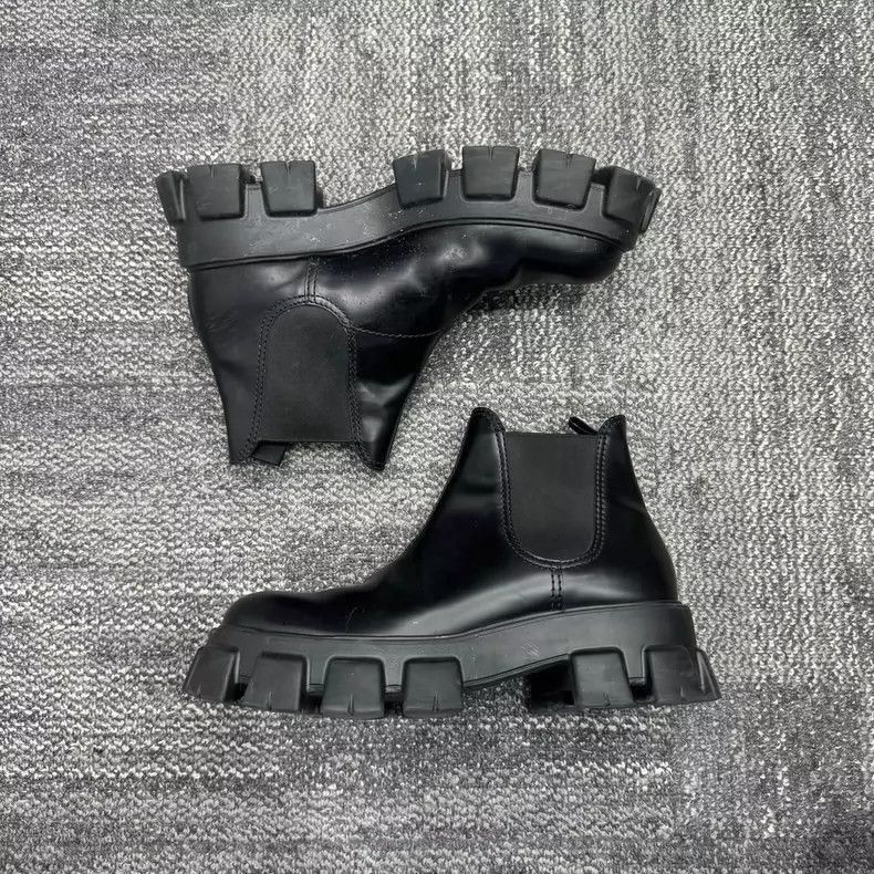 Prada PRADA Monolith Short Chelsea Boots 45 Size -2505 Size US 11 / EU 44 - 6 Thumbnail