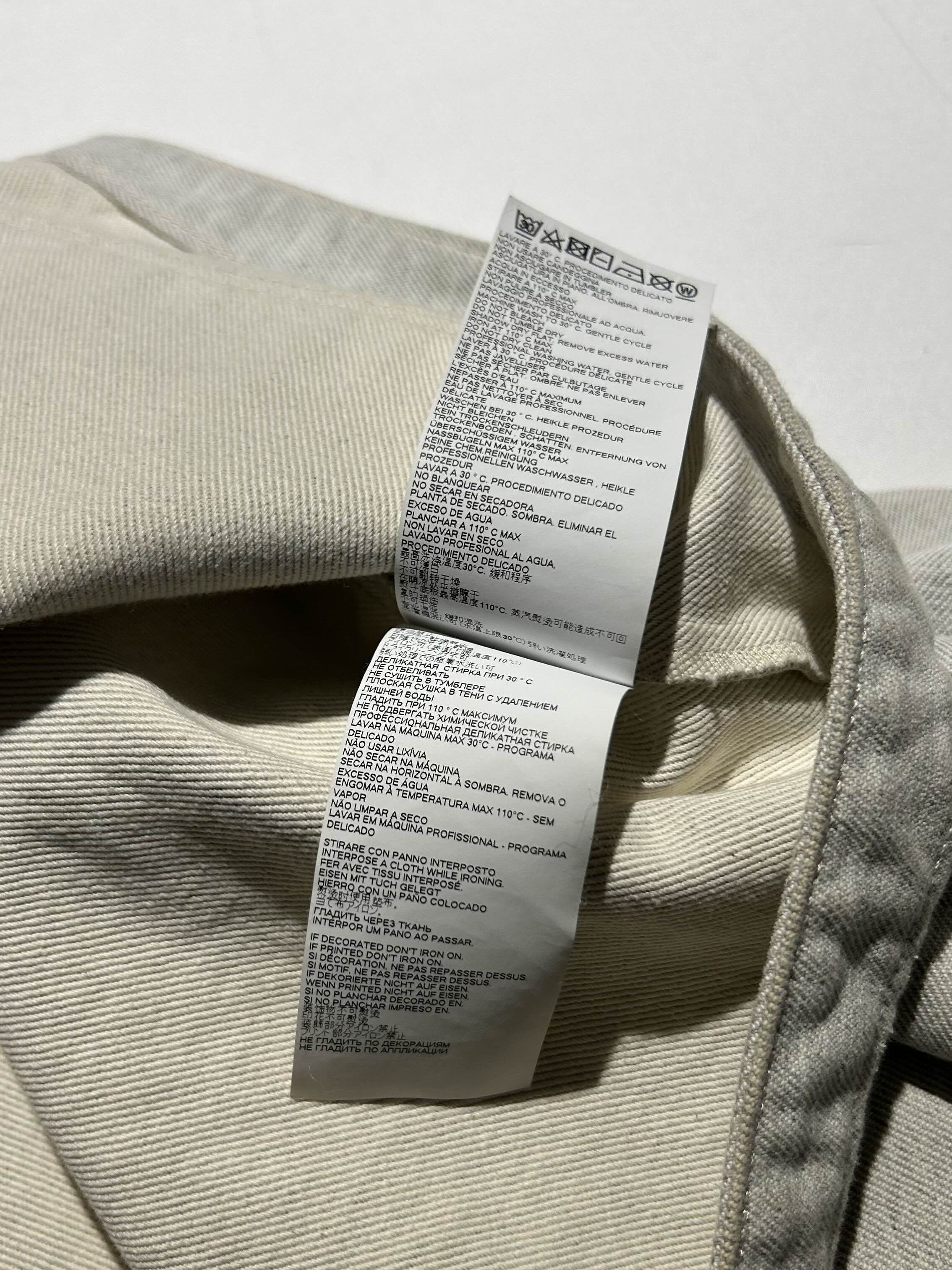 Maison Margiela Maison Margiela Line 0 Artisanal Grey Denim Upcycled Jacket Size US M / EU 48-50 / 2 - 7 Thumbnail