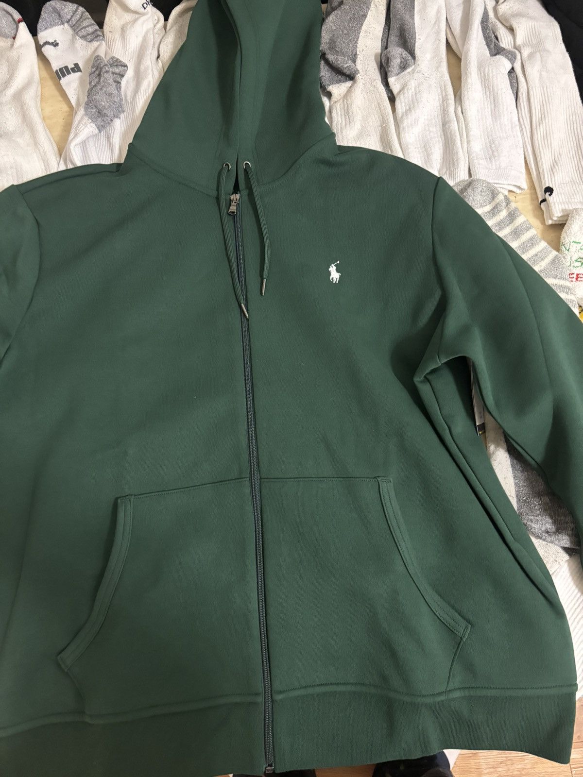 Polo Ralph Lauren Green polo ralph lauren zip up sweater Size US XL / EU 56 / 4 - 1 Thumbnail