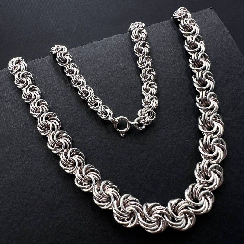 Sterling Silver Vintage Sterling Silver 925 Necklace Chain 44cm 29.3g Size ONE SIZE - 6 Thumbnail