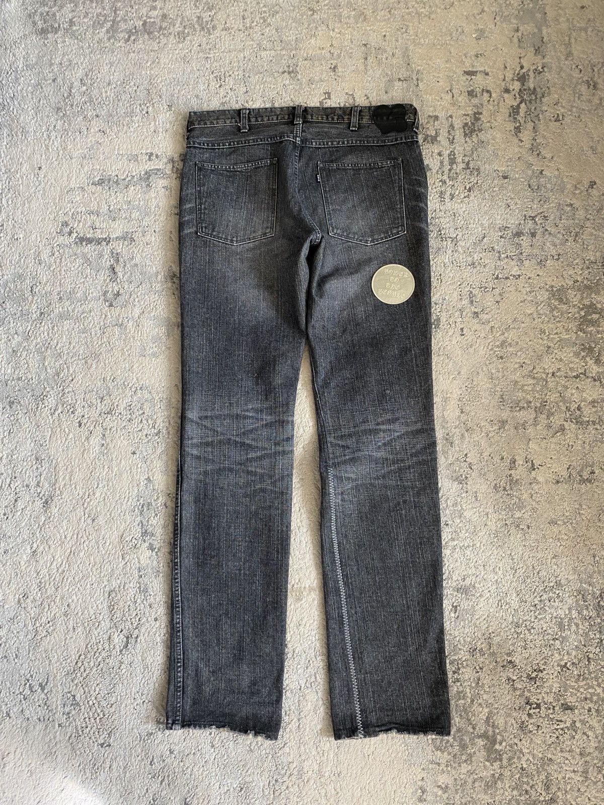 Number (N)ine Number (N)ine AW04 Patch Distressed Denim Size US 33 - 7 Thumbnail