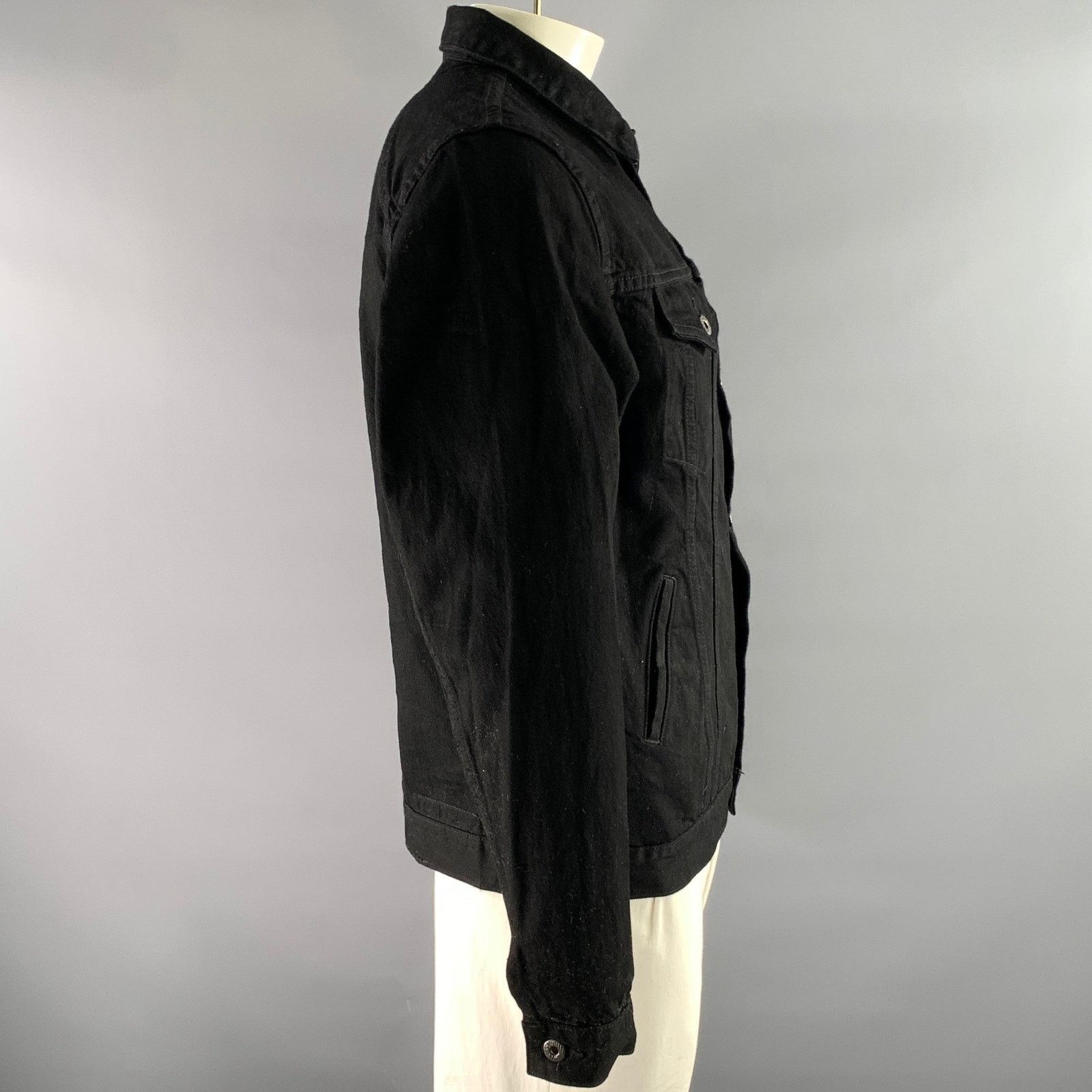 3sixteen 3SIXTEEN Size L Black Solid Denim Selvedge Jacket Size US XL / EU 56 / 4 - 3 Thumbnail