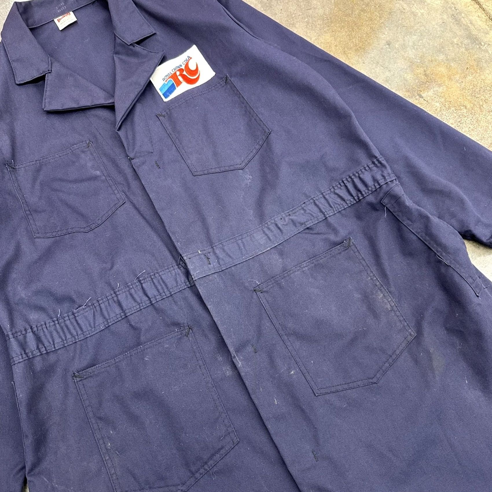 Vintage VINTAGE Unitog Royal Crown Cola Shop Coat Chore Union Made XL Long 70s 80s Size US XL / EU 56 / 4 - 4 Thumbnail