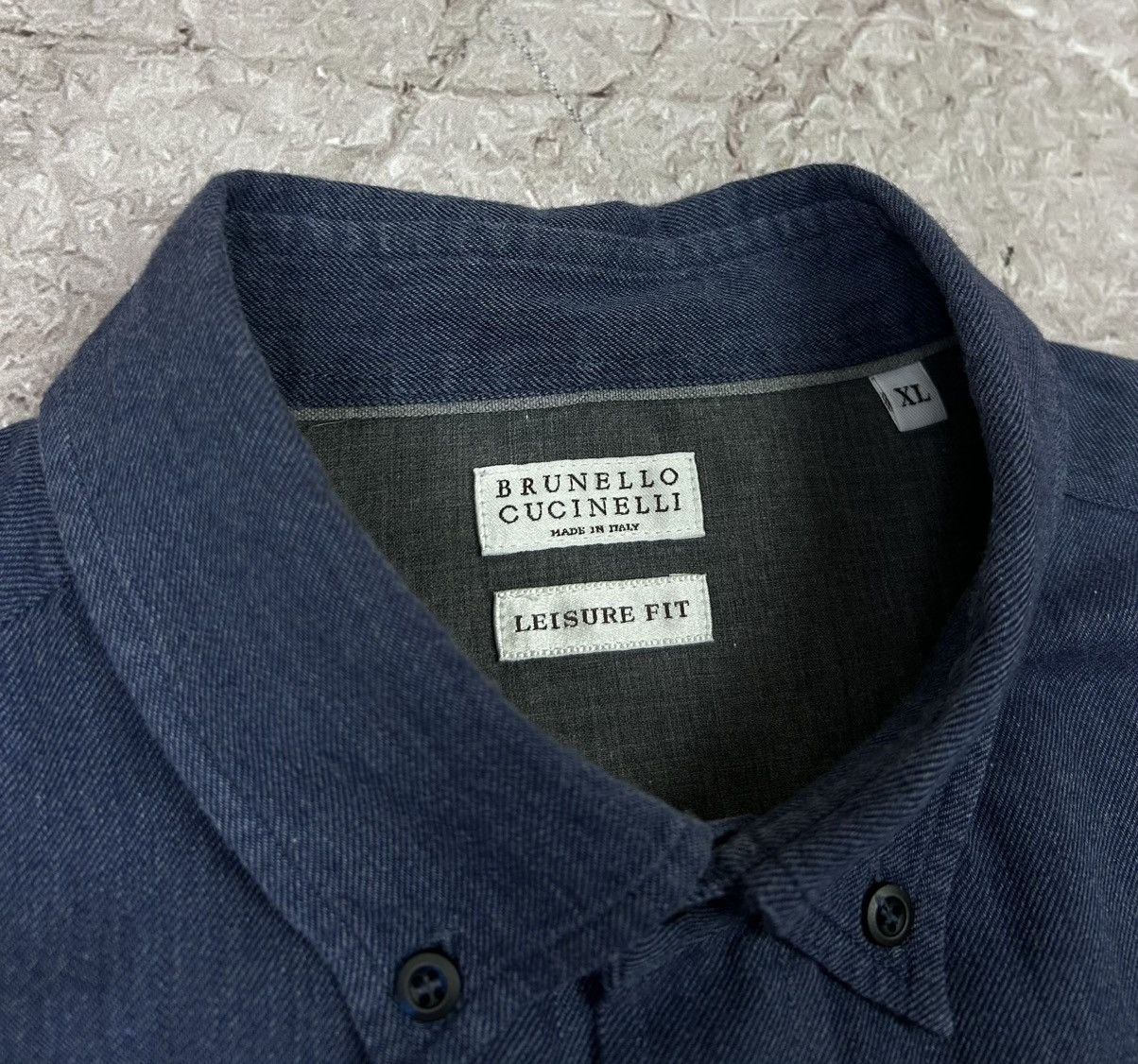 Brunello Cucinelli BRUNELLO CUCINELLI Leisure Fit Cotton button down Shirt Xl Size US XL / EU 56 / 4 - 3 Thumbnail