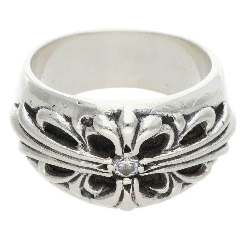 Chrome Hearts Chrome Hearts Diamond Floral Cross Ring 20 Size ONE SIZE - 1 Thumbnail