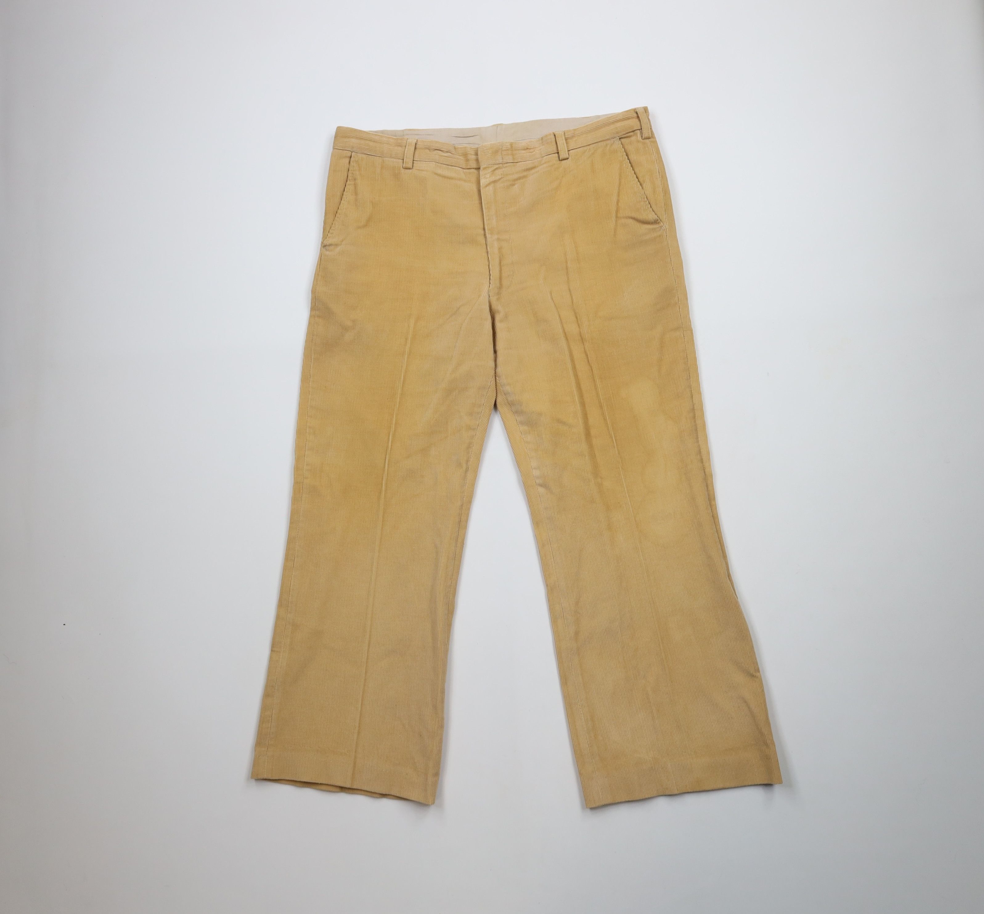 Vintage Vintage 70s Streetwear Wide Leg Bell Bottoms Corduroy Pants Size US 36 / EU 52 - 1 Thumbnail