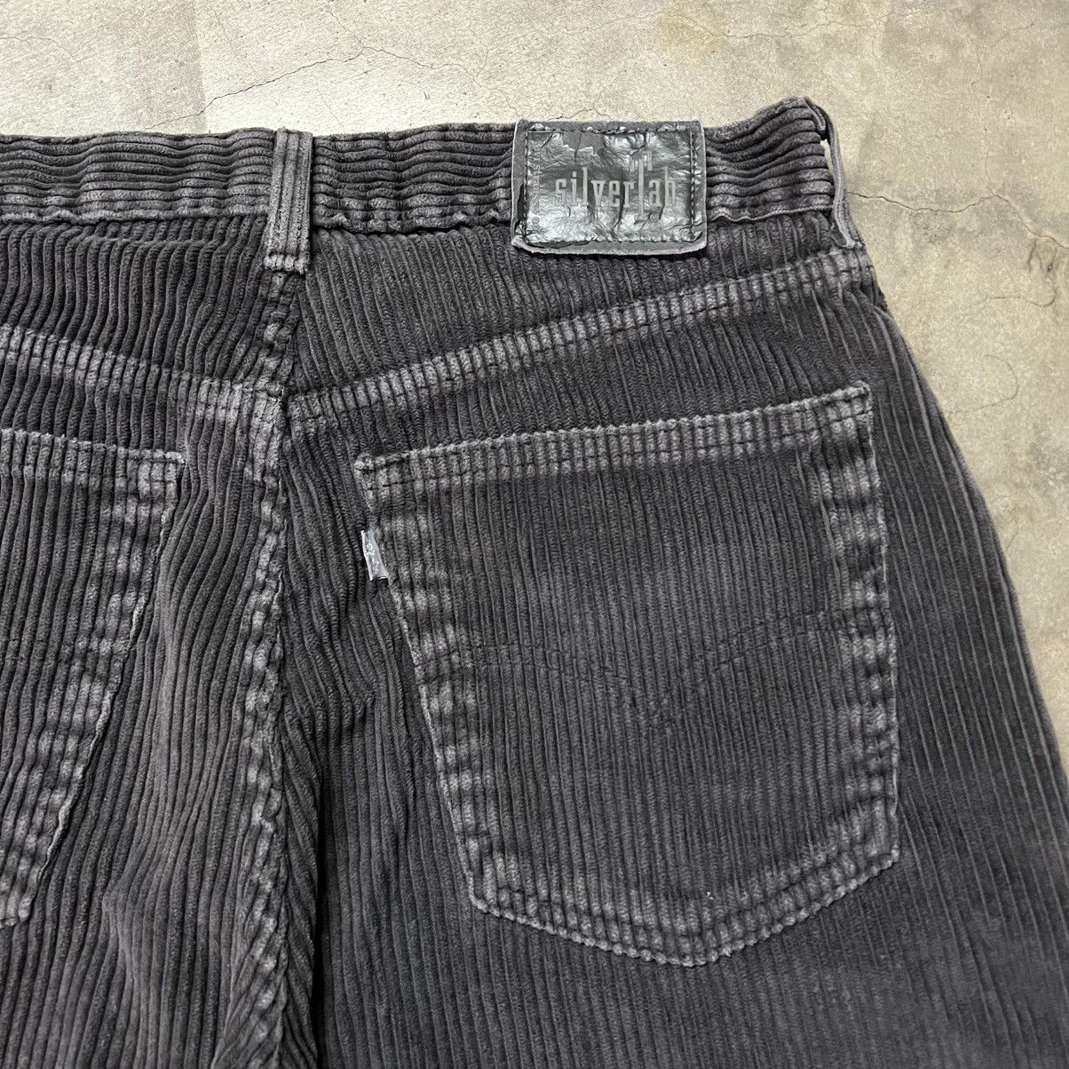 Levi's × Levi's Vintage Clothing × Vintage Vintage 90’s Levi’s Silver-Tab Grey BAGGY Corduroy Pants Size US 33 - 2 Thumbnail