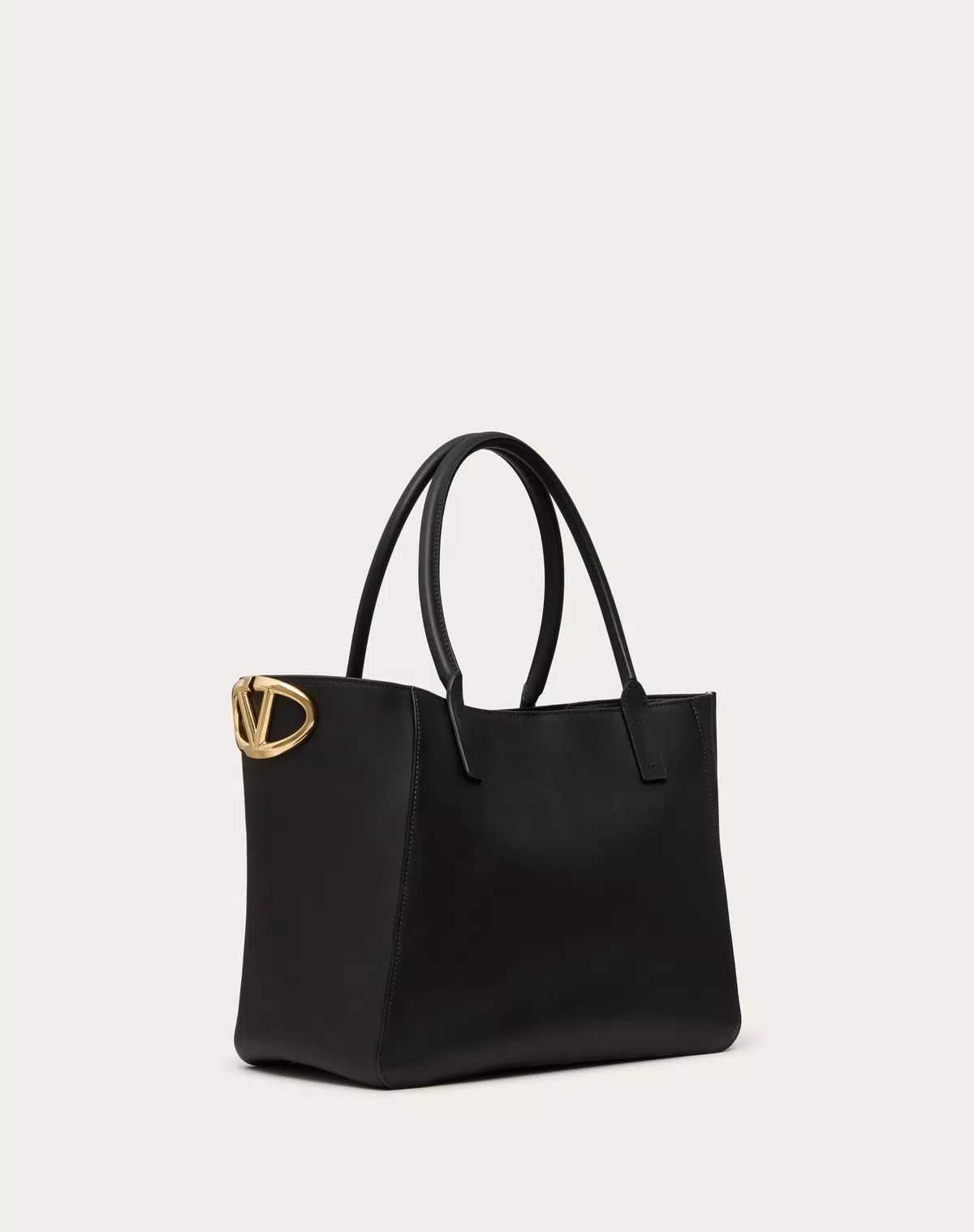 Valentino oc11z0725 Size:OS/Shopping Bag In Nappa Calfskin in Black Size ONE SIZE - 2 Thumbnail