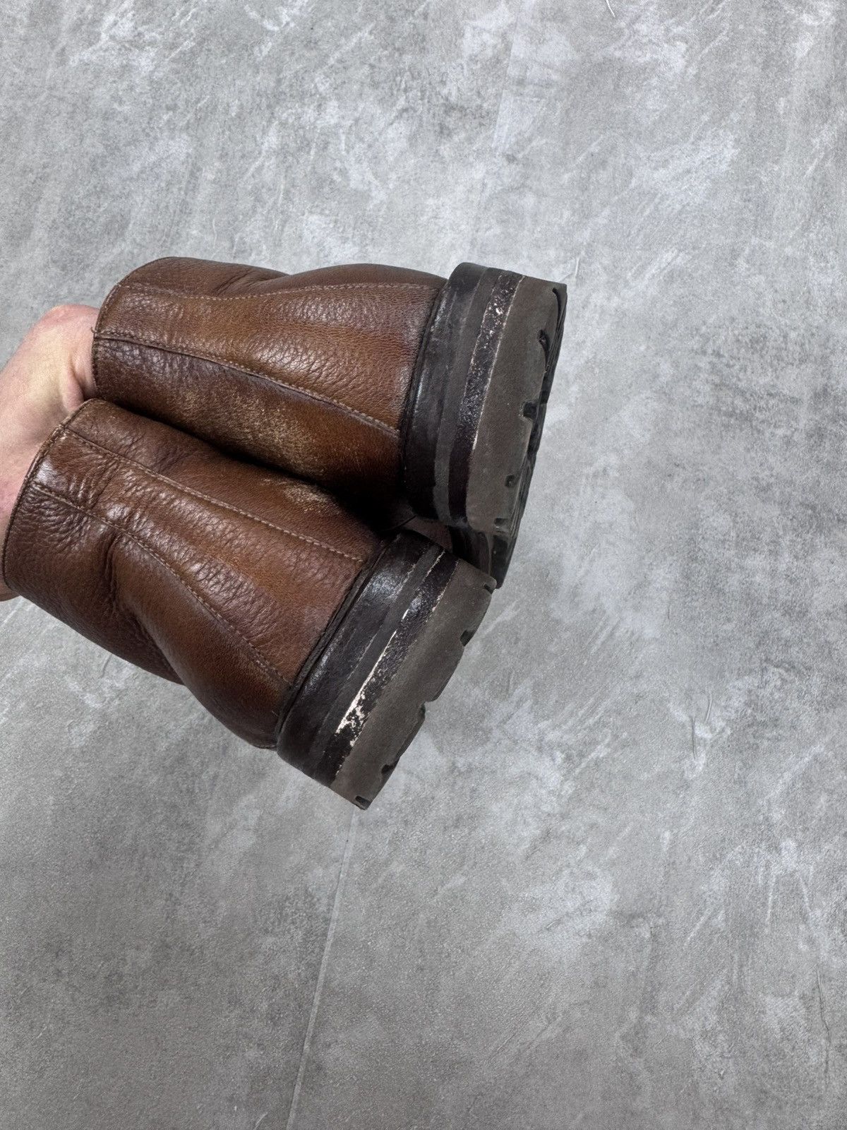 Brunello Cucinelli Brunello Cucinelli leather boots with sheep fur Mens size 39 Size US 6 / EU 39 - 9 Thumbnail