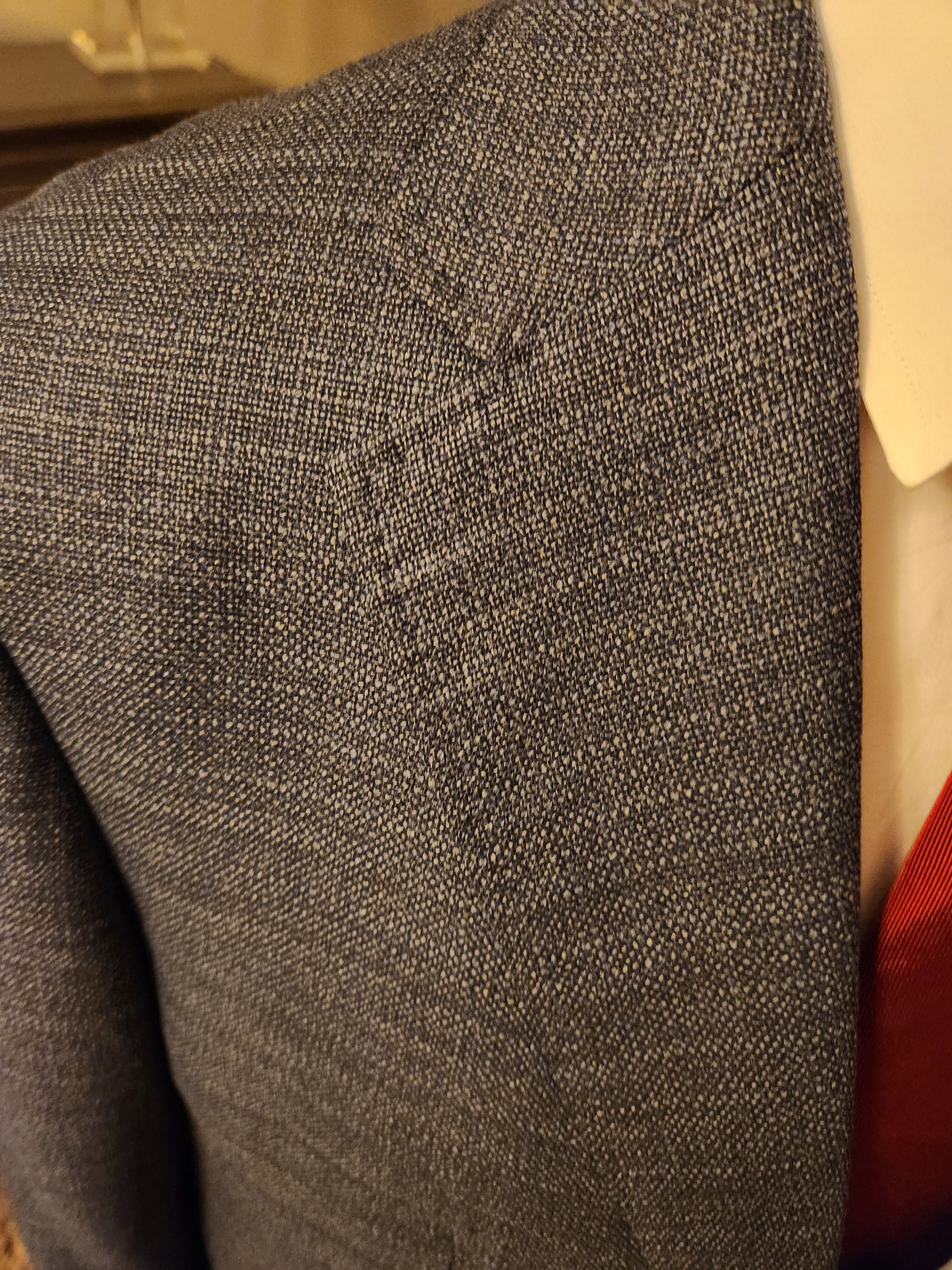 Other NWOT Santorelli Men's Blue 100% Wool Blazer Size 46R - 2 Thumbnail