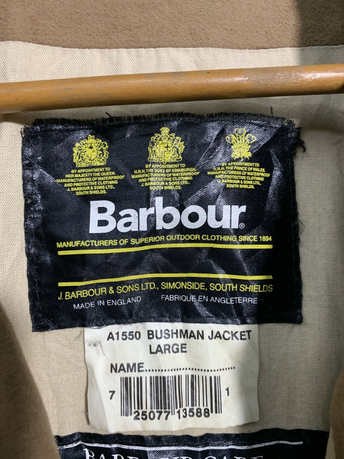 Barbour 🔥BARBOUR BUSHMAN JACKET WAX Size US L / EU 52-54 / 3 - 12 Thumbnail