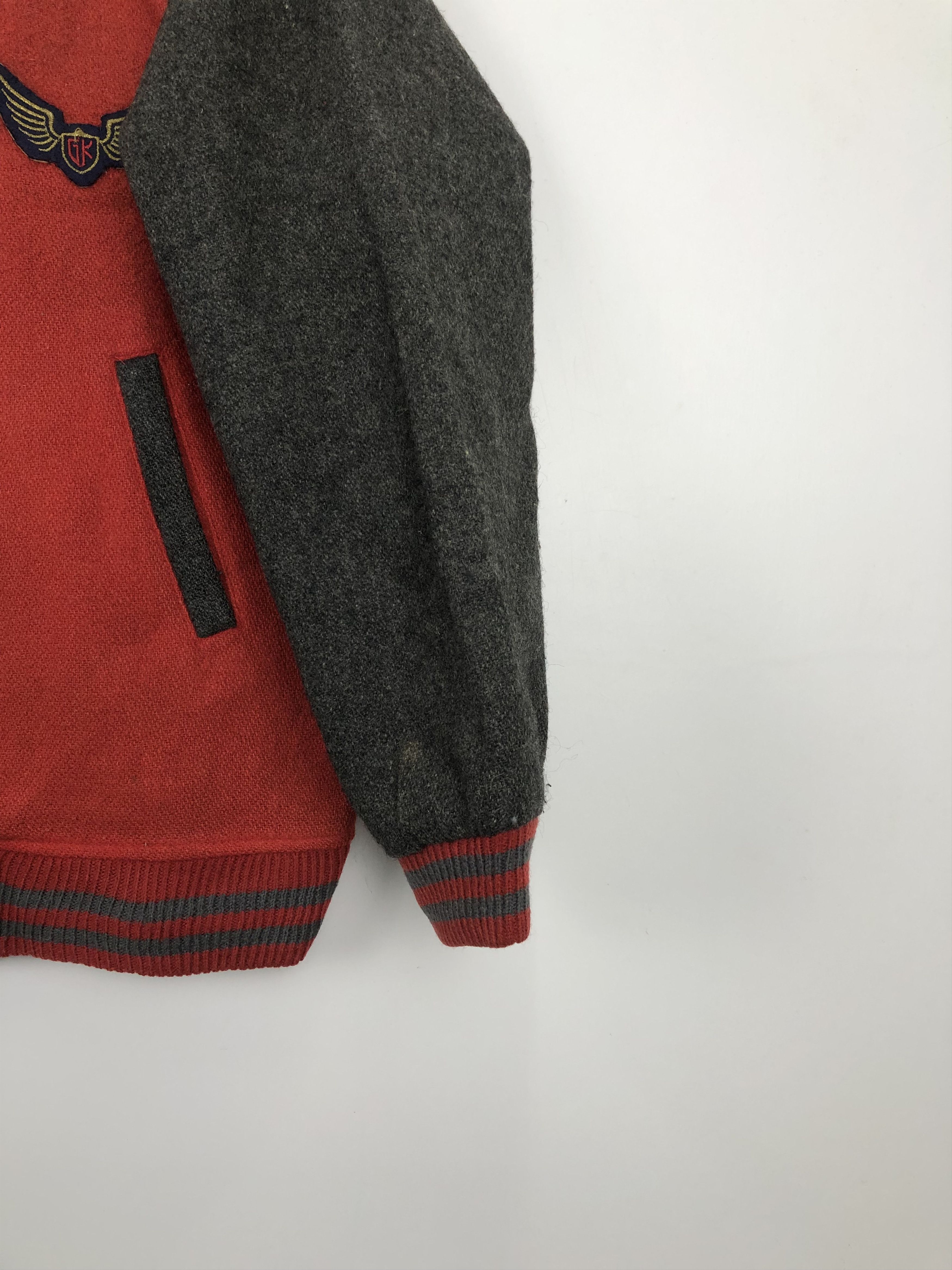 Japanese Brand Vintage Japanese Brand Wool Varsity Jacket Red V0370 Size US M / EU 48-50 / 2 - 5 Thumbnail