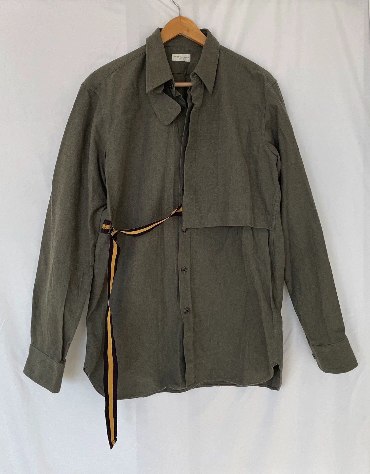 Dries Van Noten #Shirt Dries Van Noten 16fw Military Style Men's Shirt Size US M / EU 48-50 / 2 - 1 Thumbnail