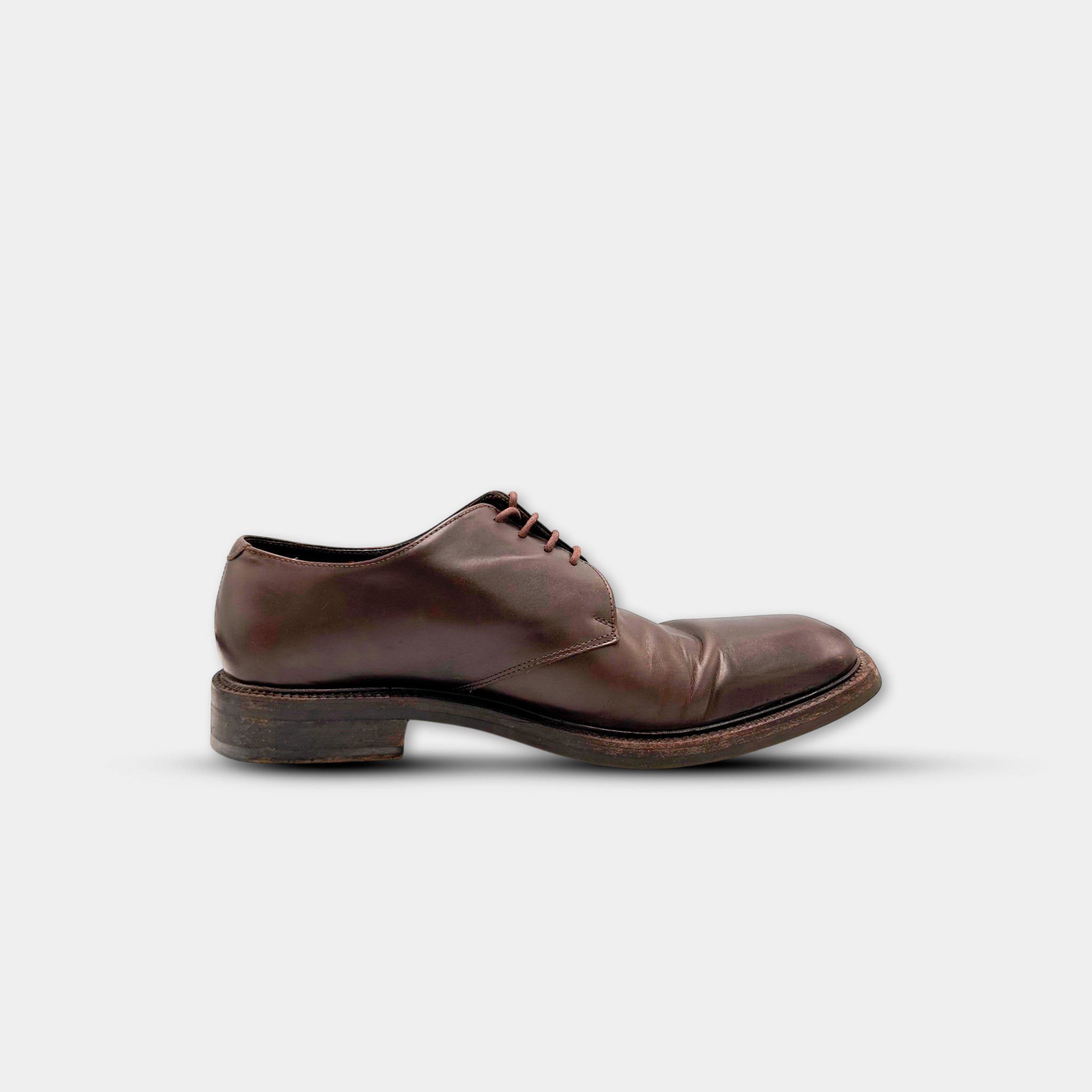 Prada Prada Vintage Square-Toe Leather Derby Shoes Size US 10.5 / EU 43-44 - 6 Thumbnail
