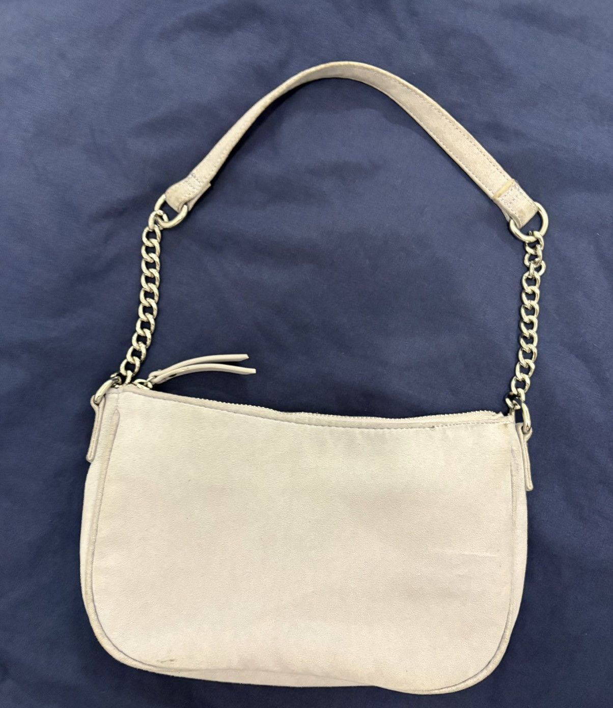Other Soft Blue Crescent ShoulderBag Chain Strap Zip Lined Gold Size ONE SIZE - 1 Thumbnail
