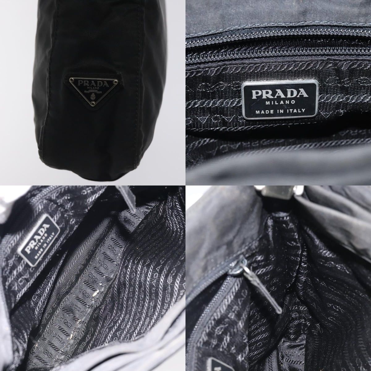 Prada PRADA Shoulder Bag Nylon Black Silver Size ONE SIZE - 11 Thumbnail