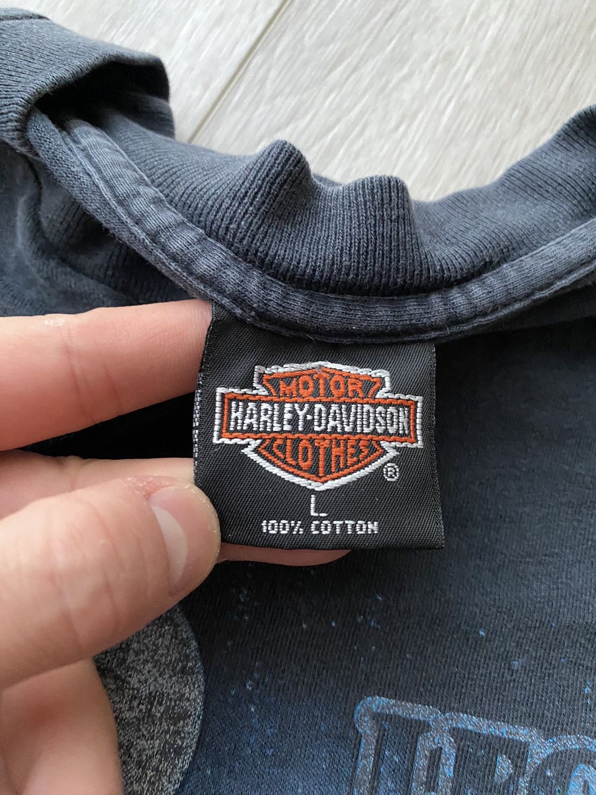 Harley Davidson 1991 Harley Davidson Wolf Pack Single Stitch T Shirt 90s Size US L / EU 52-54 / 3 - 4 Thumbnail