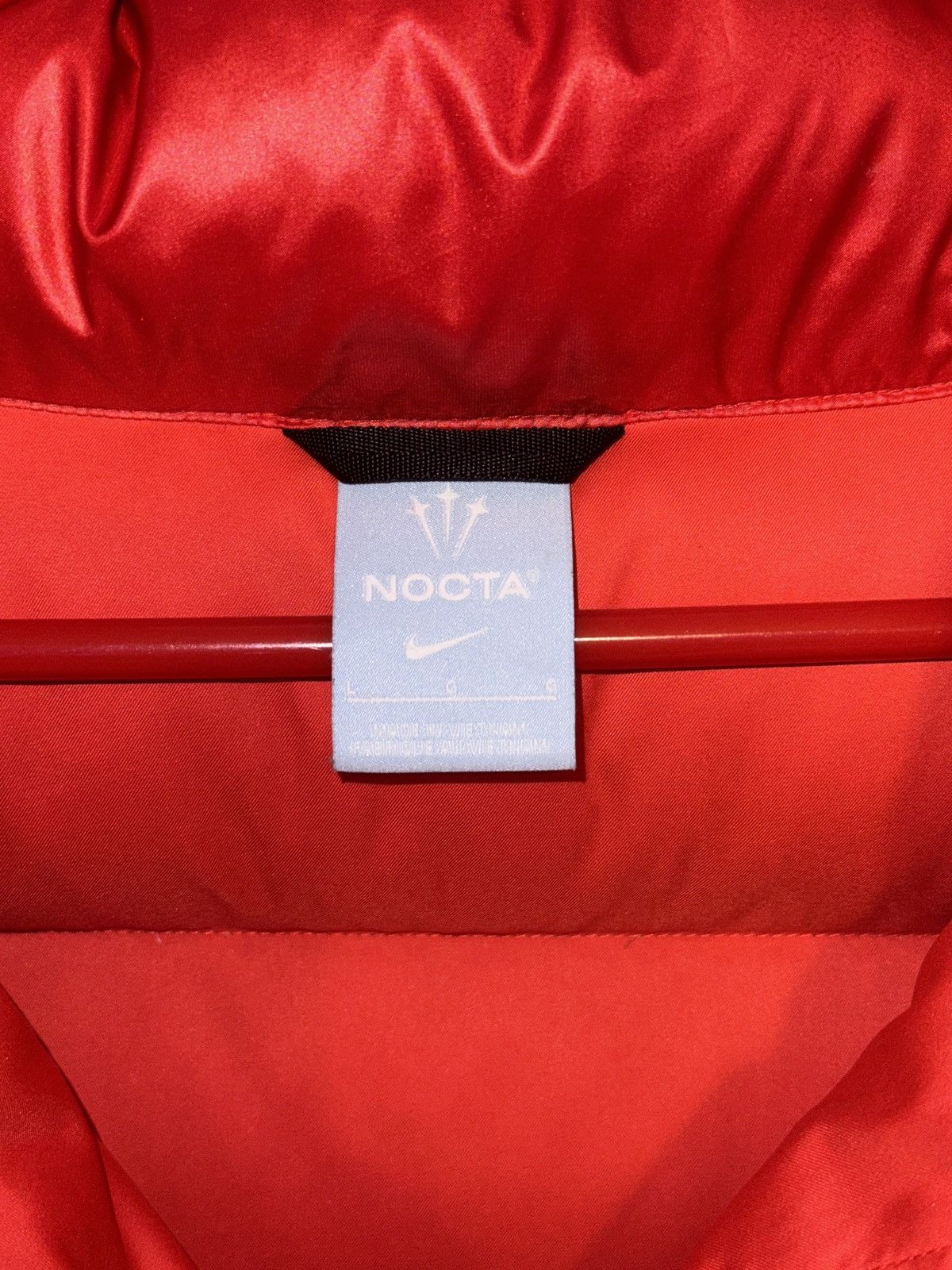 Drake Nike Nocta red puffer jacket Size US L / EU 52-54 / 3 - 3 Thumbnail