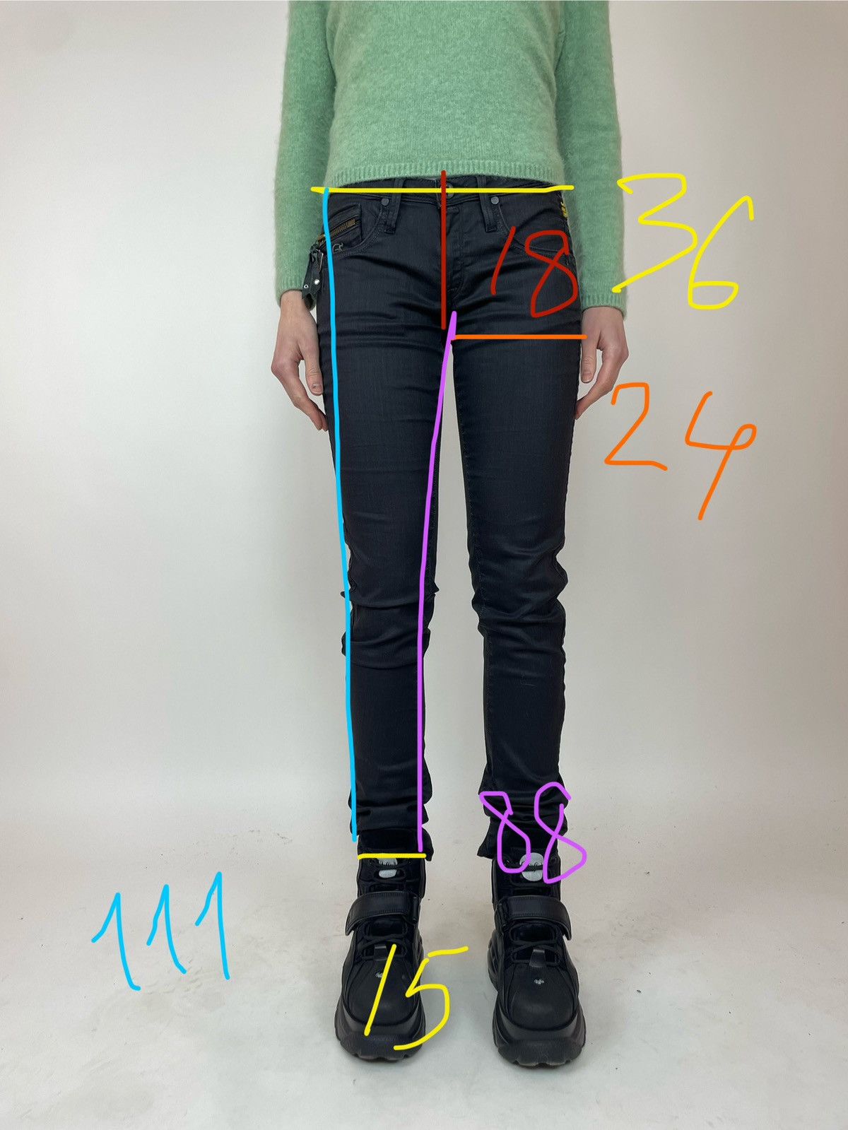 Other G-star RAW OCEAN Skinny WMN Womens biker jeans size W28 L34 Size 28" / US 6 / IT 42 - 11 Thumbnail