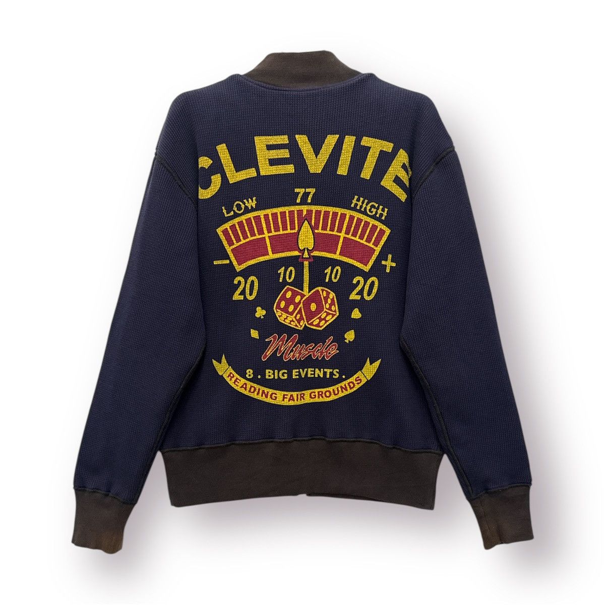 Indian Motorcycle Vtg Reversible SweatJacket Toledo Ohio Skull Graphic Clevite Size US S / EU 44-46 / 1 - 1 Thumbnail