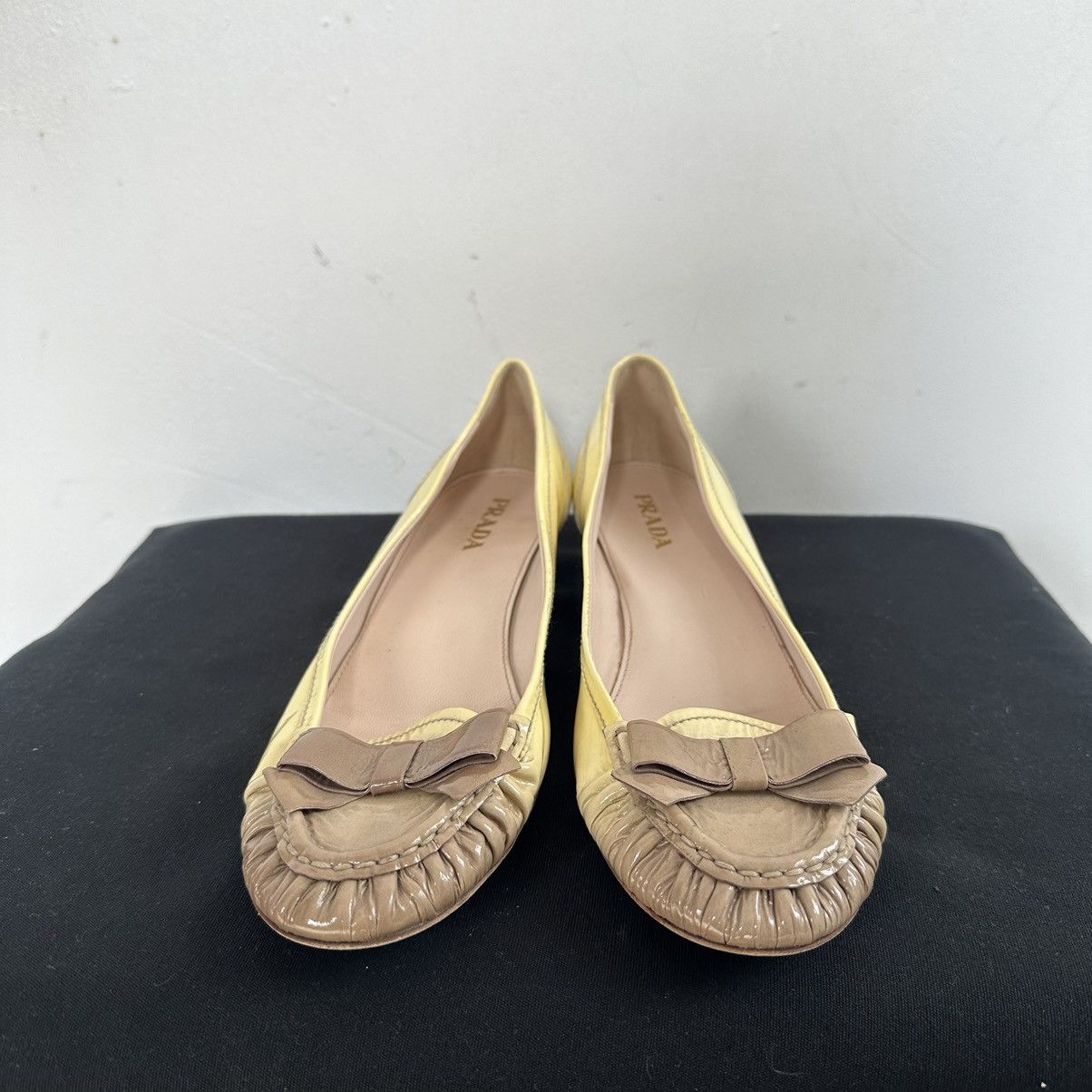 Prada Prada small heel Ballet Flats Shoes Vintage 2000s Retro Rare Size US 8 / IT 38 - 9 Thumbnail