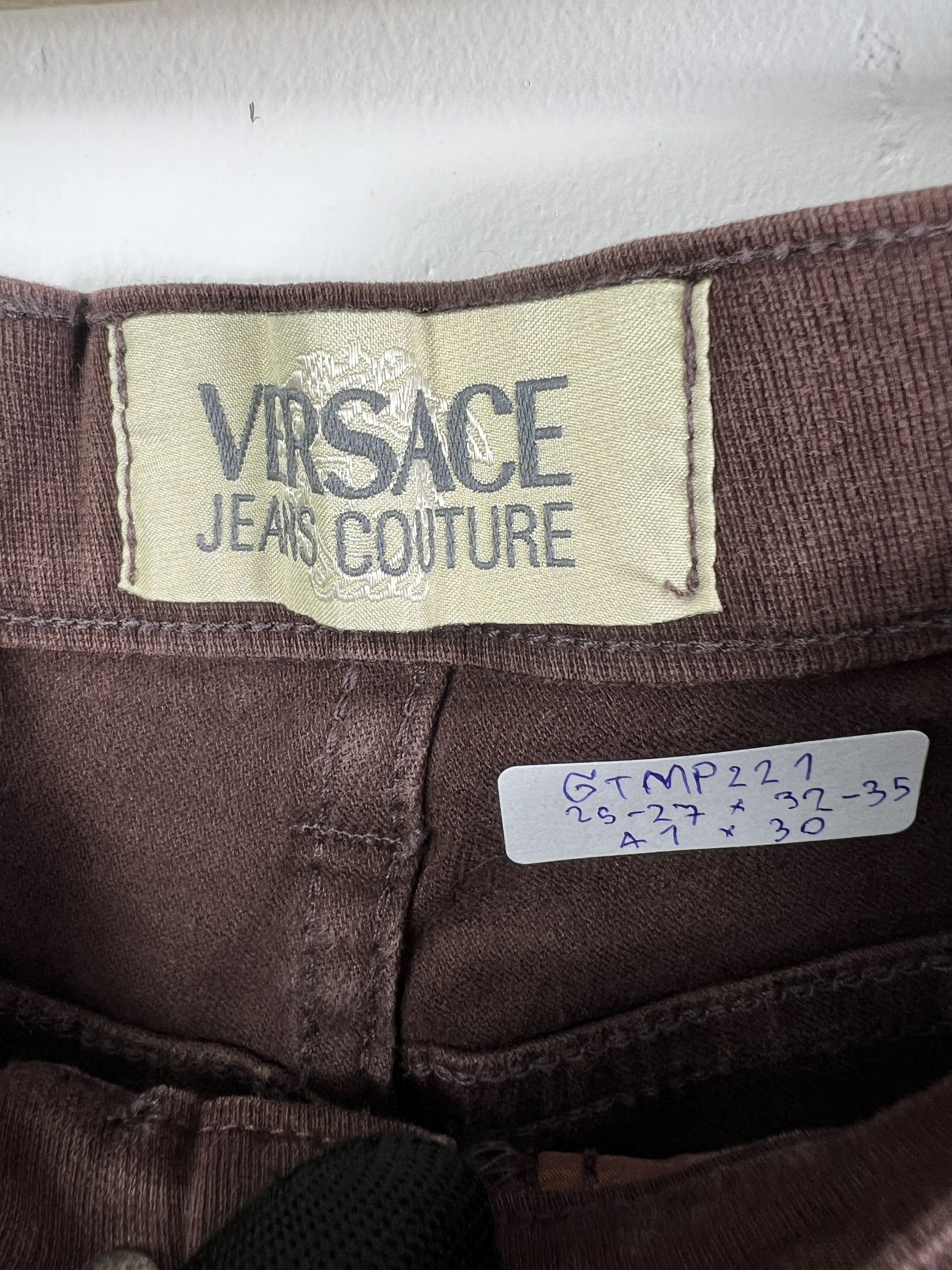 Versace Jeans Couture VERSACE Jeans Couture Brown Denim GTMP221 Size 27" / US 4 / IT 40 - 4 Thumbnail