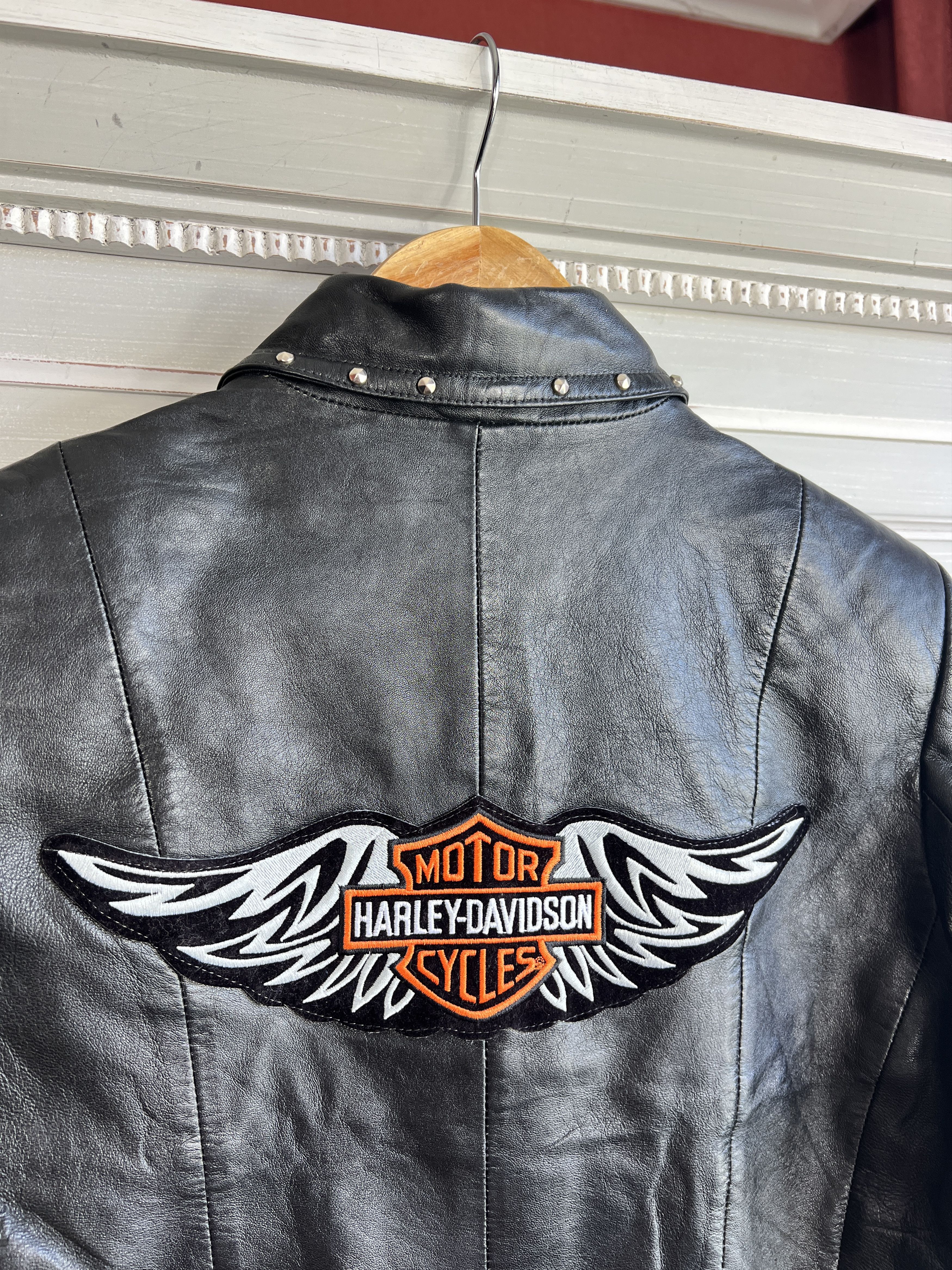 Harley Davidson × Vintage HARLEY DAVIDSON GENUINE LEATHER JACKET 3M MOTO Size M / US 6-8 / IT 42-44 - 3 Thumbnail