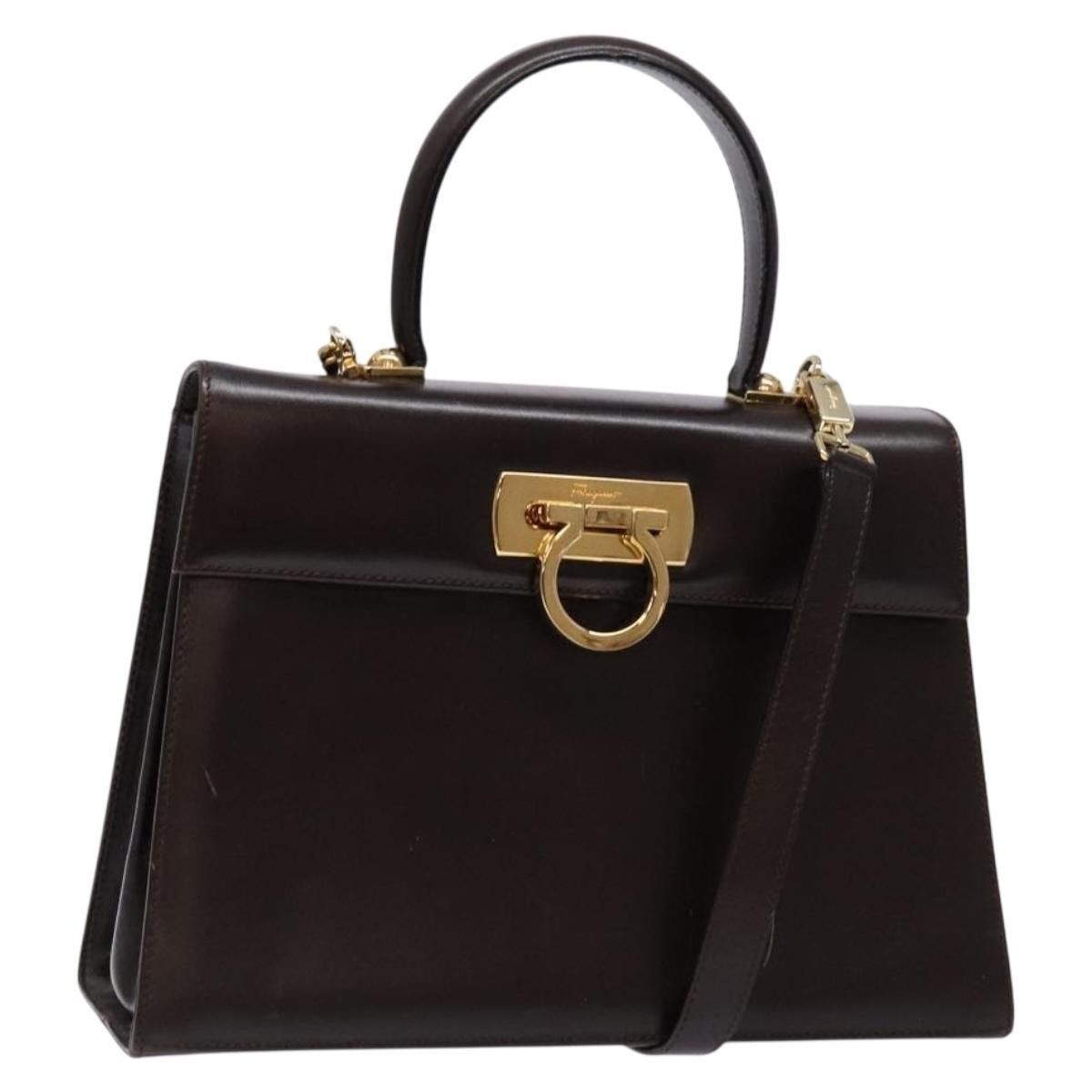 Salvatore Ferragamo Salvatore Ferragamo Gancini Convertible Top Handle Bag Leather Size ONE SIZE - 1 Thumbnail