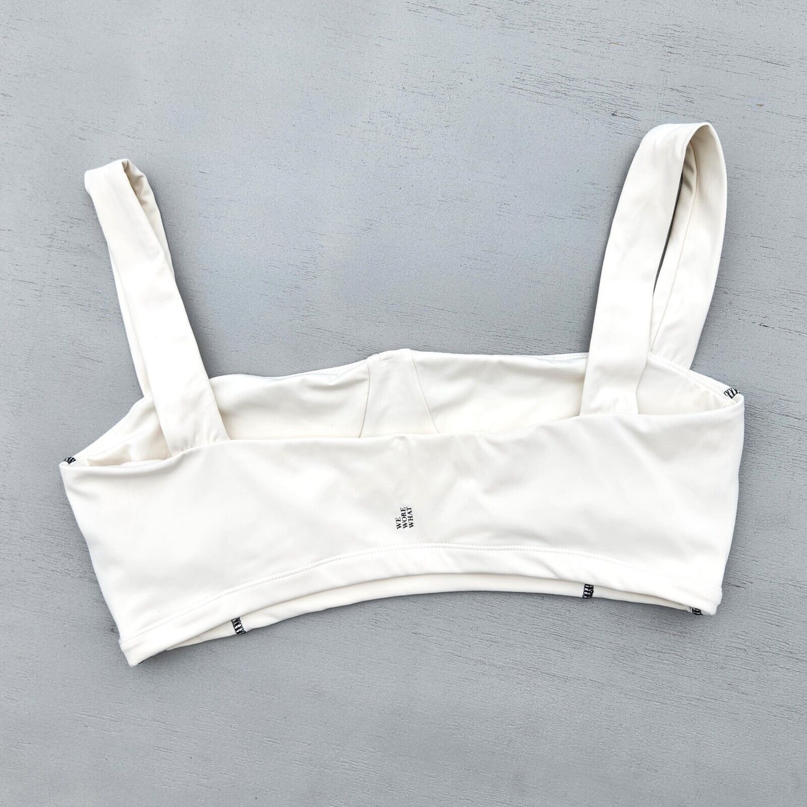 WeWoreWhat We Wore What Women Off White Cropped Corset Top Size L Size L / US 10 / IT 46 - 6 Thumbnail