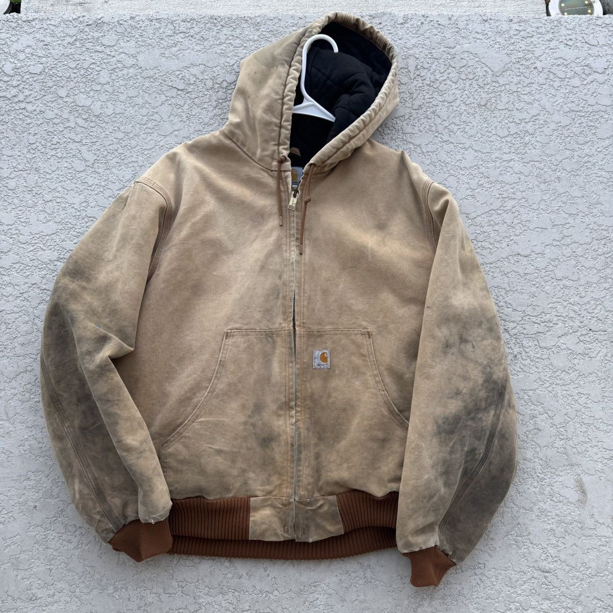 Carhartt Vintage Carhartt Workwear Hooded Jacket Size US XL / EU 56 / 4 - 1 Thumbnail