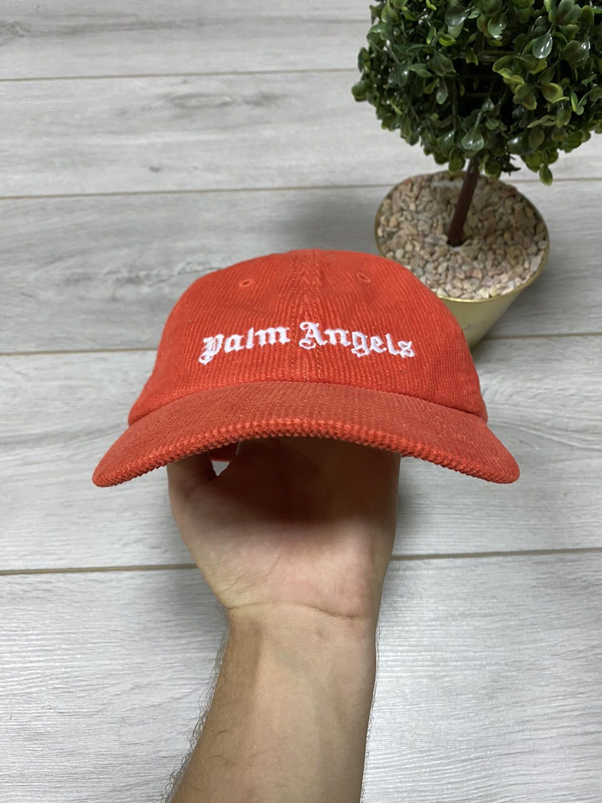 Palm Angels Palm Angels corduroy NEW big logo vintage cap Size ONE SIZE - 7 Thumbnail