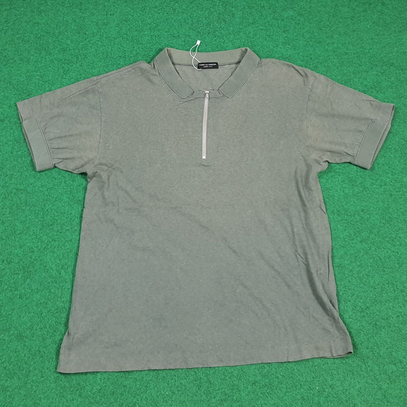 Comme des Garcons Homme Plus Vintage Comme Des Garcons Homme Plus Polo Zip Tee C294N61 Size US L / EU 52-54 / 3 - 1 Thumbnail