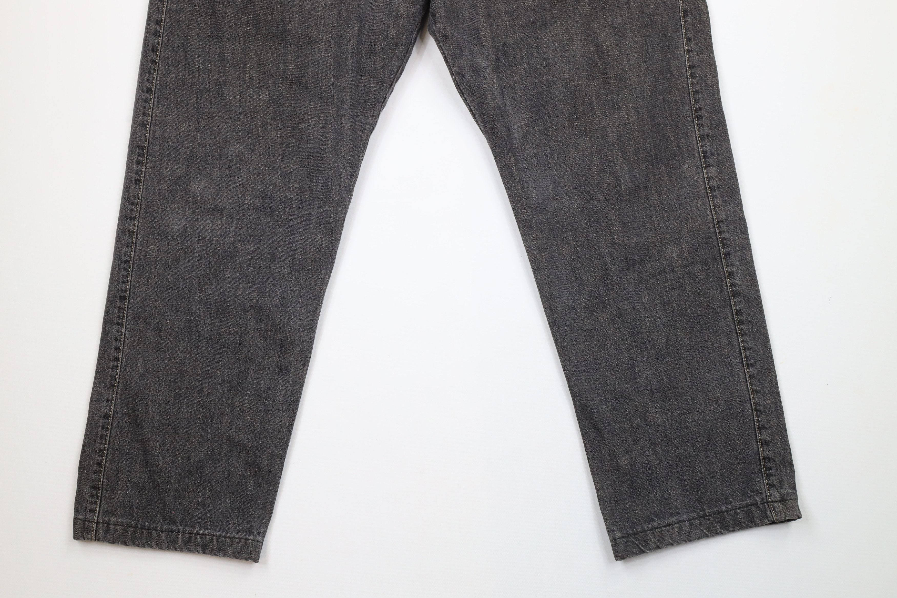 Ermenegildo Zegna × Vintage Vintage Ermenegildo Zegna Leg Denim Jeans Black Cotton Size US 38 / EU 54 - 4 Thumbnail