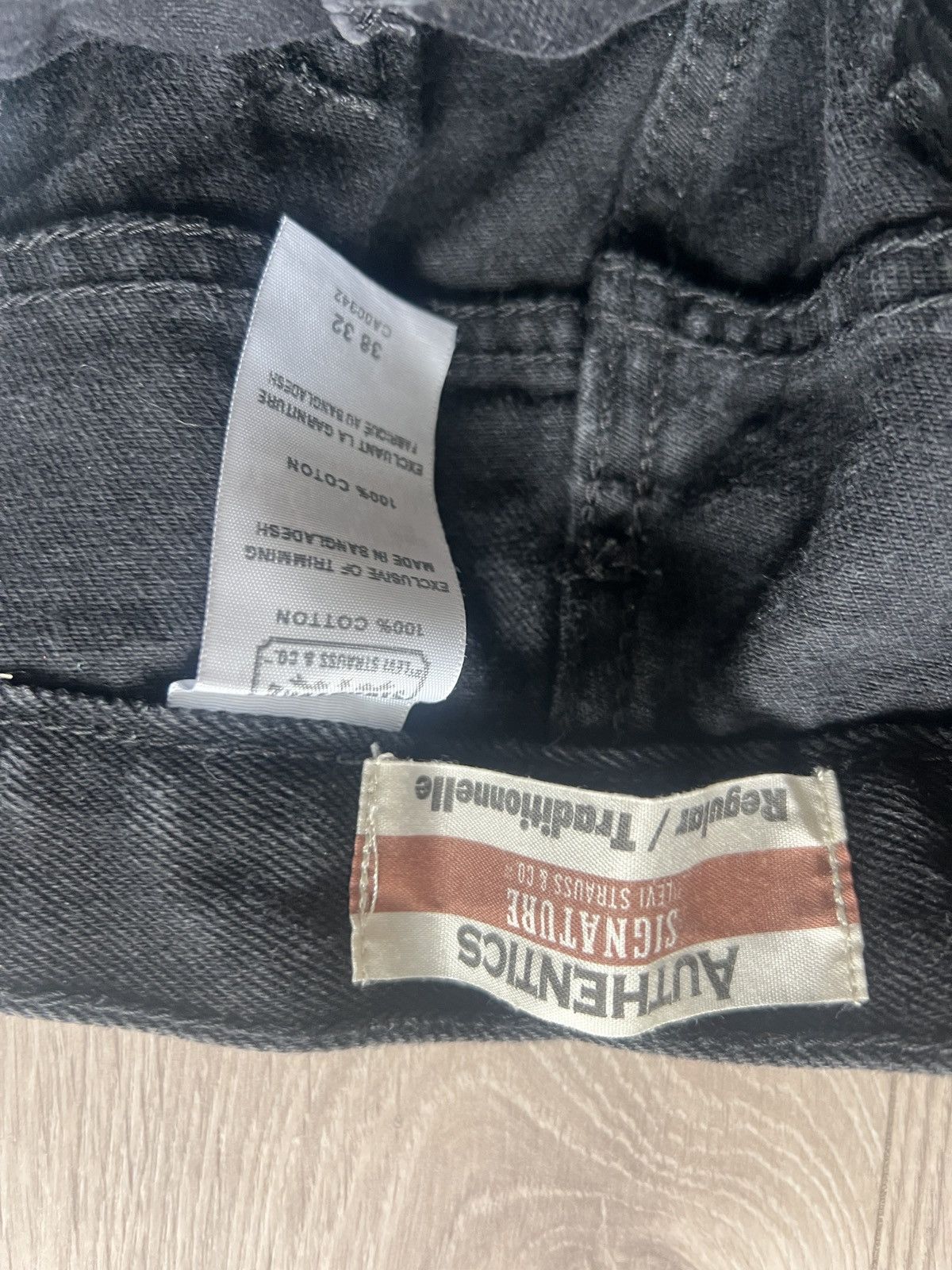 Other Vintage Levi’s Signature Denim Jeans Black 36 x 32 Pants Size US 36 / EU 52 - 6 Thumbnail