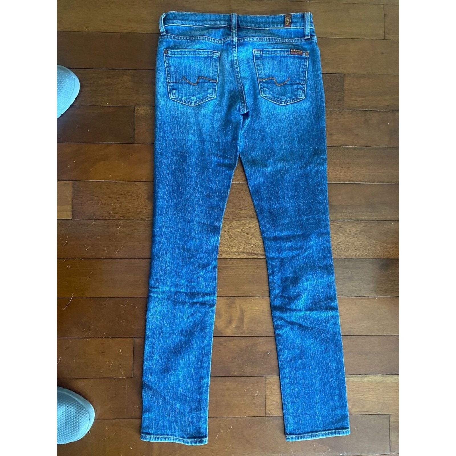7 For All Mankind 7 For All Mankind Stretch Skinny Jeans Size 26 Size 26" / US 2 / IT 38 - 3 Thumbnail