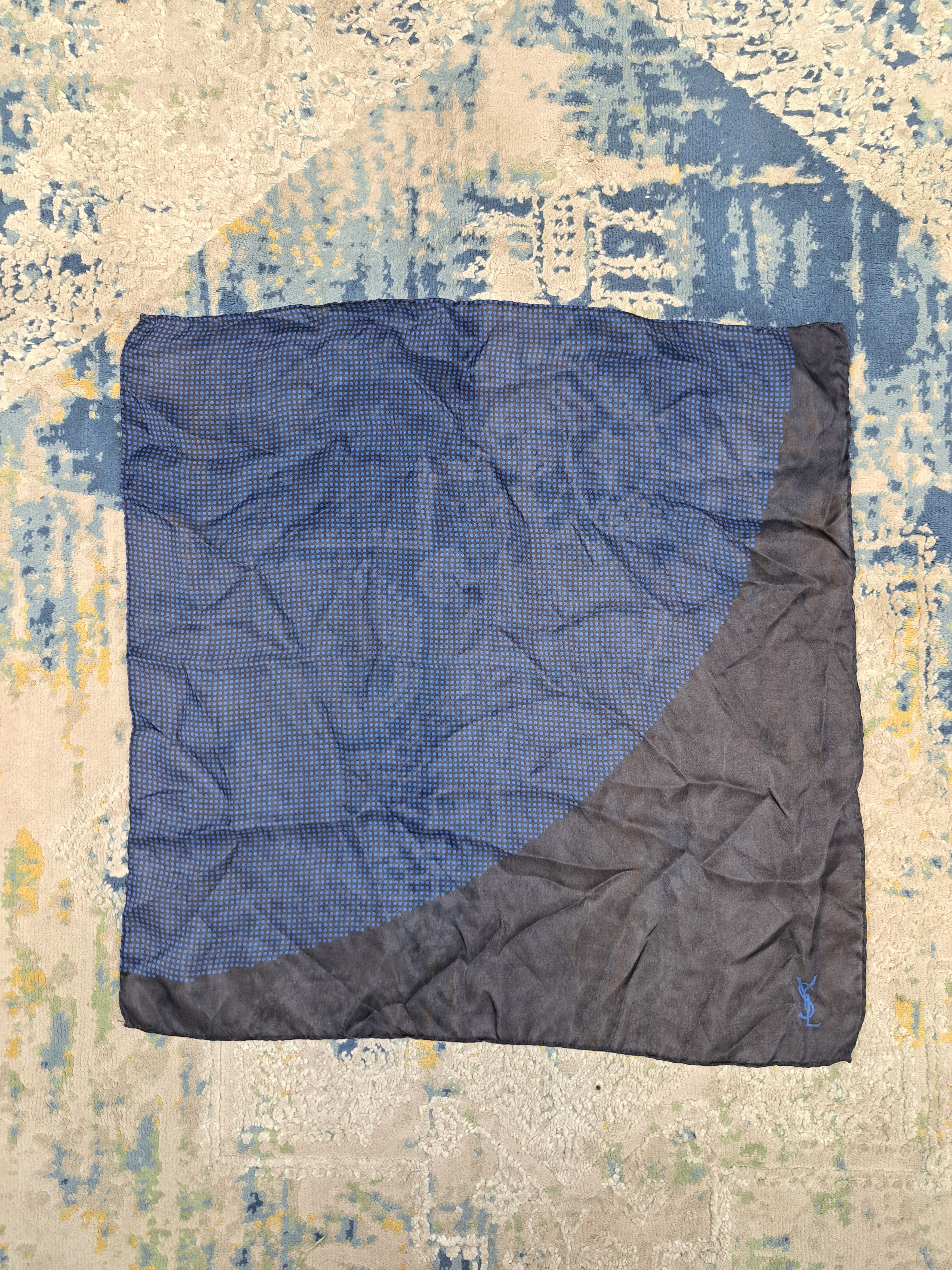 Yves Saint Laurent YSL Pocketsquare Neckerchief Handkerchief Old Money Luxury Size ONE SIZE - 1 Thumbnail