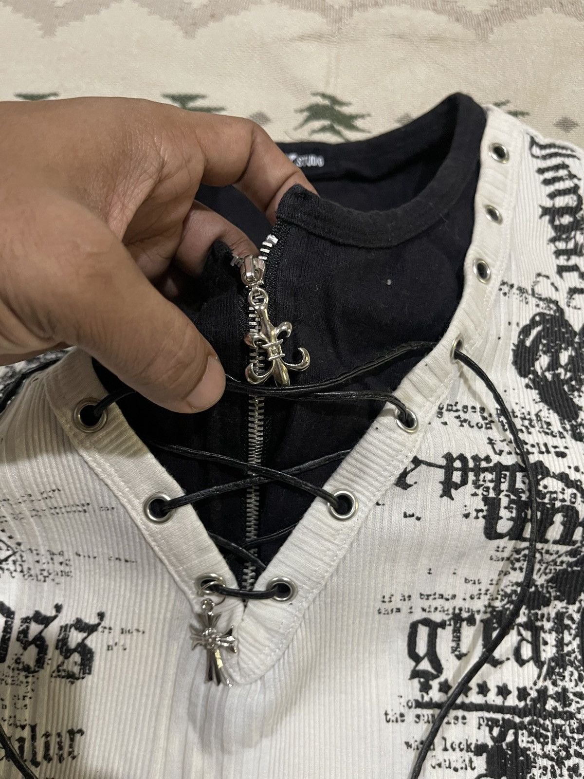 If Six Was Nine 2000s BATSU STUDIO PUNK GRUNGE GOTHIC SHIRT Size US M / EU 48-50 / 2 - 7 Thumbnail