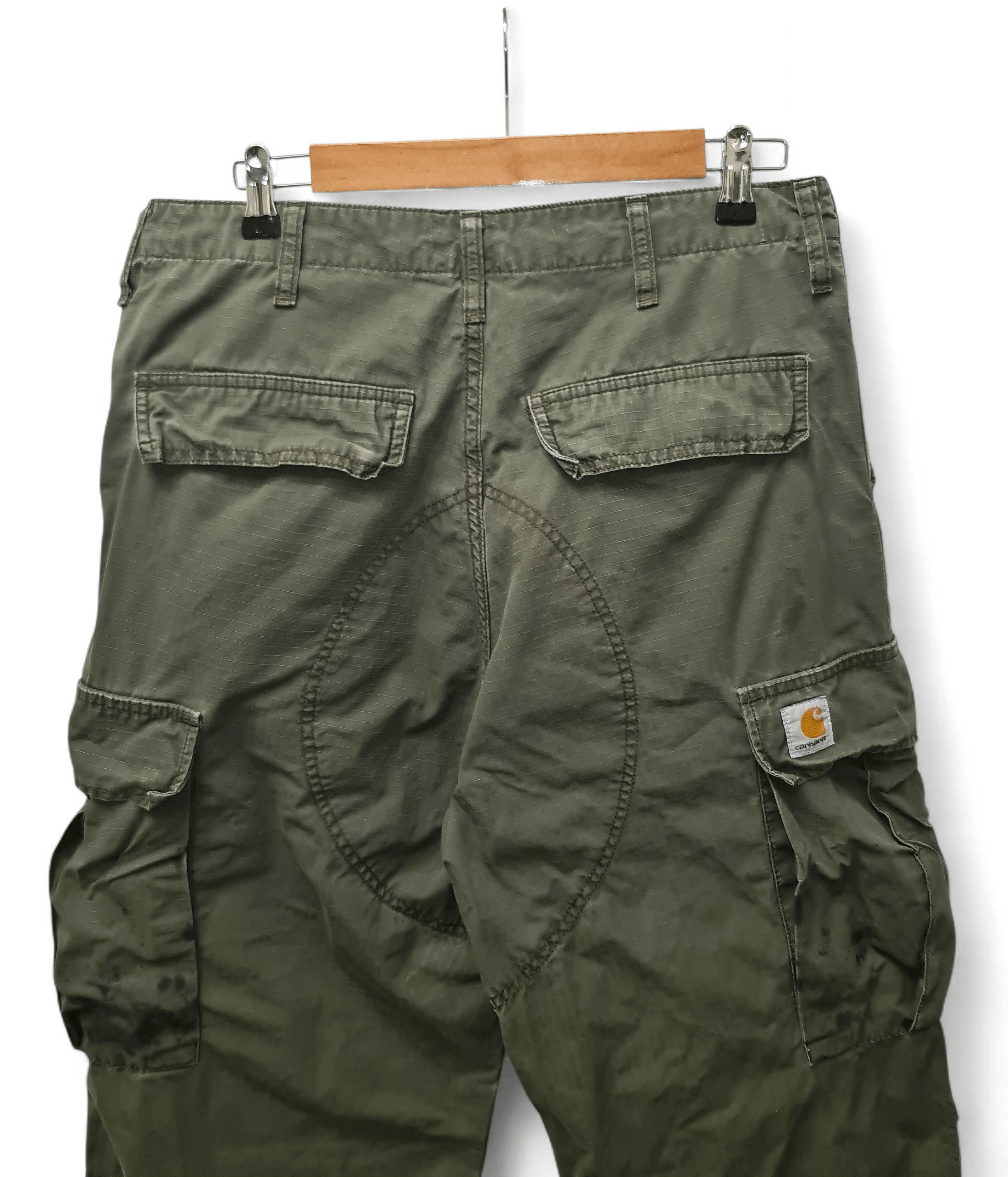 Carhartt Vintage Carhartt Cargo Painted Camo Pants Distressed Y2K Size US 33 - 10 Thumbnail
