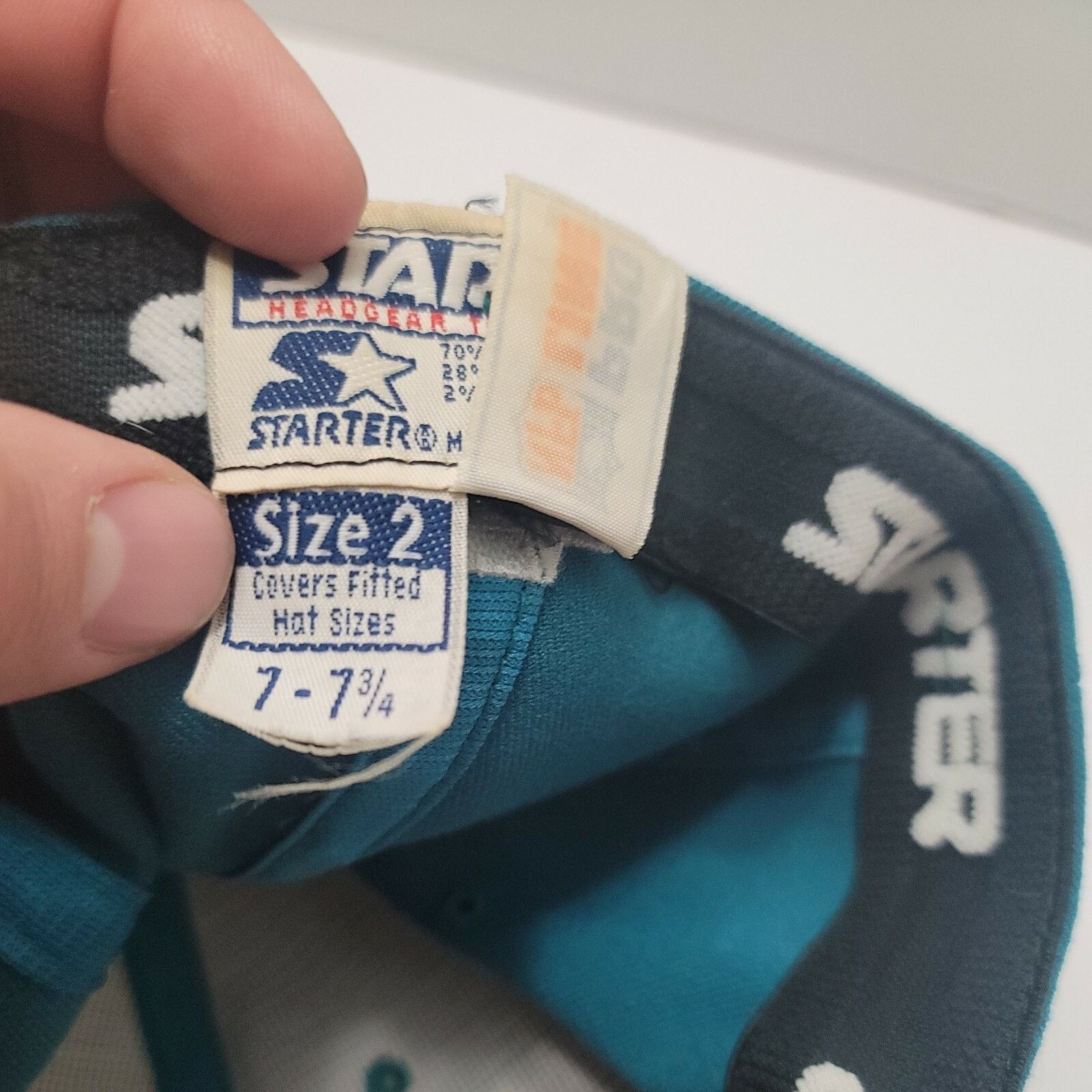 Starter Vtg Pro Line Miami Dolphins Starter Fitted Hat Cap 7 - 7 3/4 Size ONE SIZE - 8 Thumbnail
