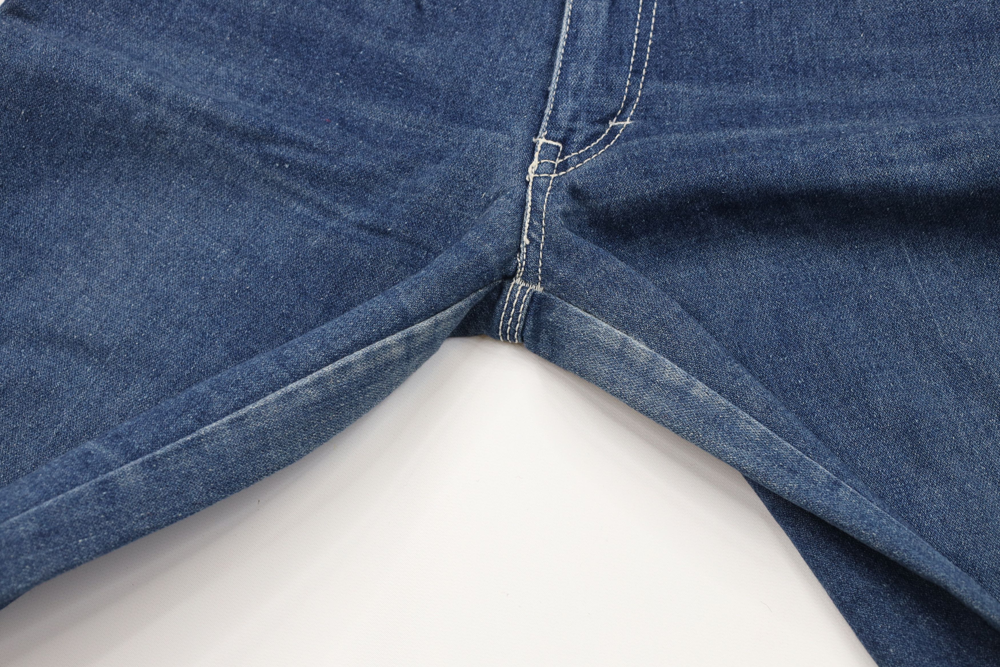 Vintage Vintage 70s Streetwear Wide Leg Denim Jeans Blue Triblend Size US 30 / EU 46 - 5 Thumbnail