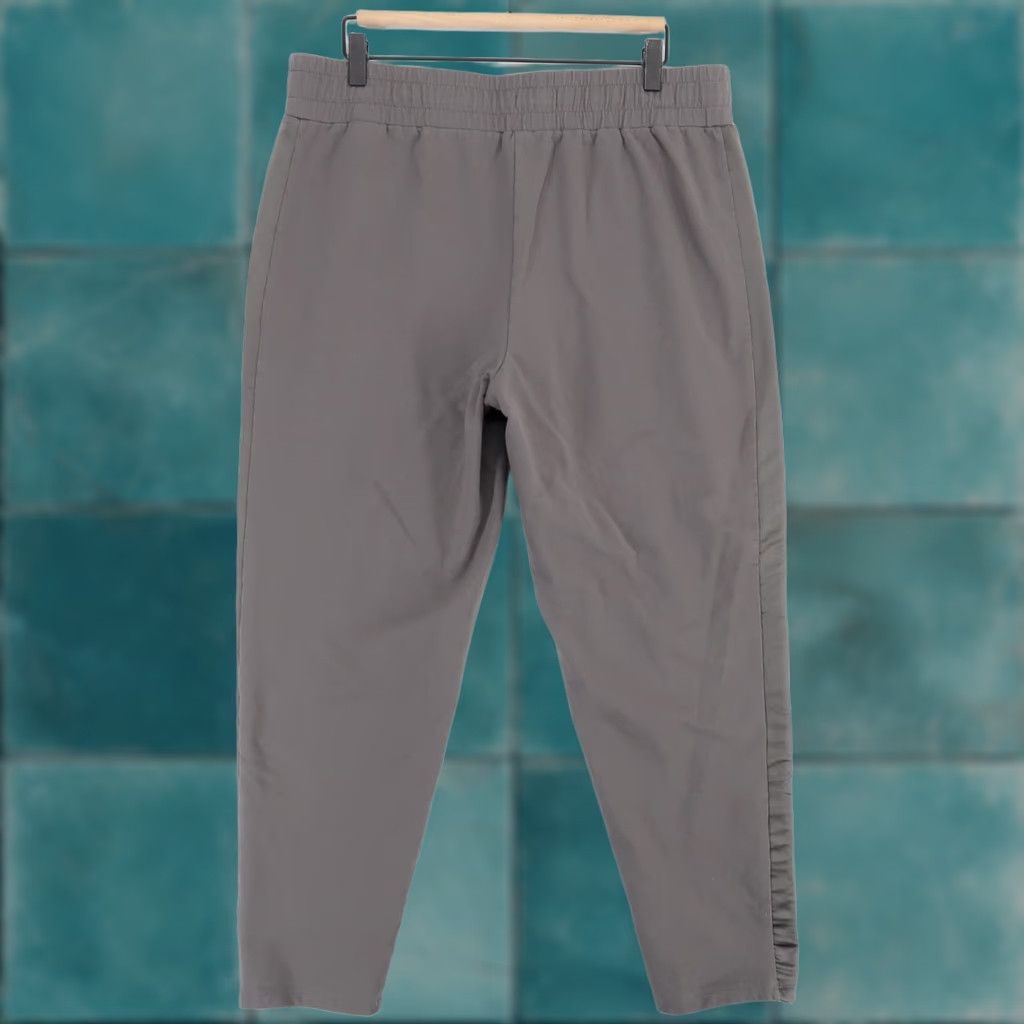 Jason Wu Jason Wu Sweatpants Womens L Gray Drawstring Elastic Waist Satin Side Panel Pants Size 36" / US 14 / IT 50 - 1 Thumbnail