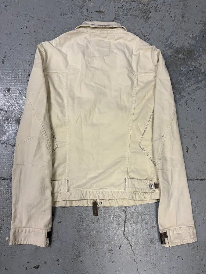 Marithe + Francois Girbaud × Vintage 2000s Marithé + François Girbaud White Signature Light Jacket Size US S / EU 44-46 / 1 - 6 Thumbnail