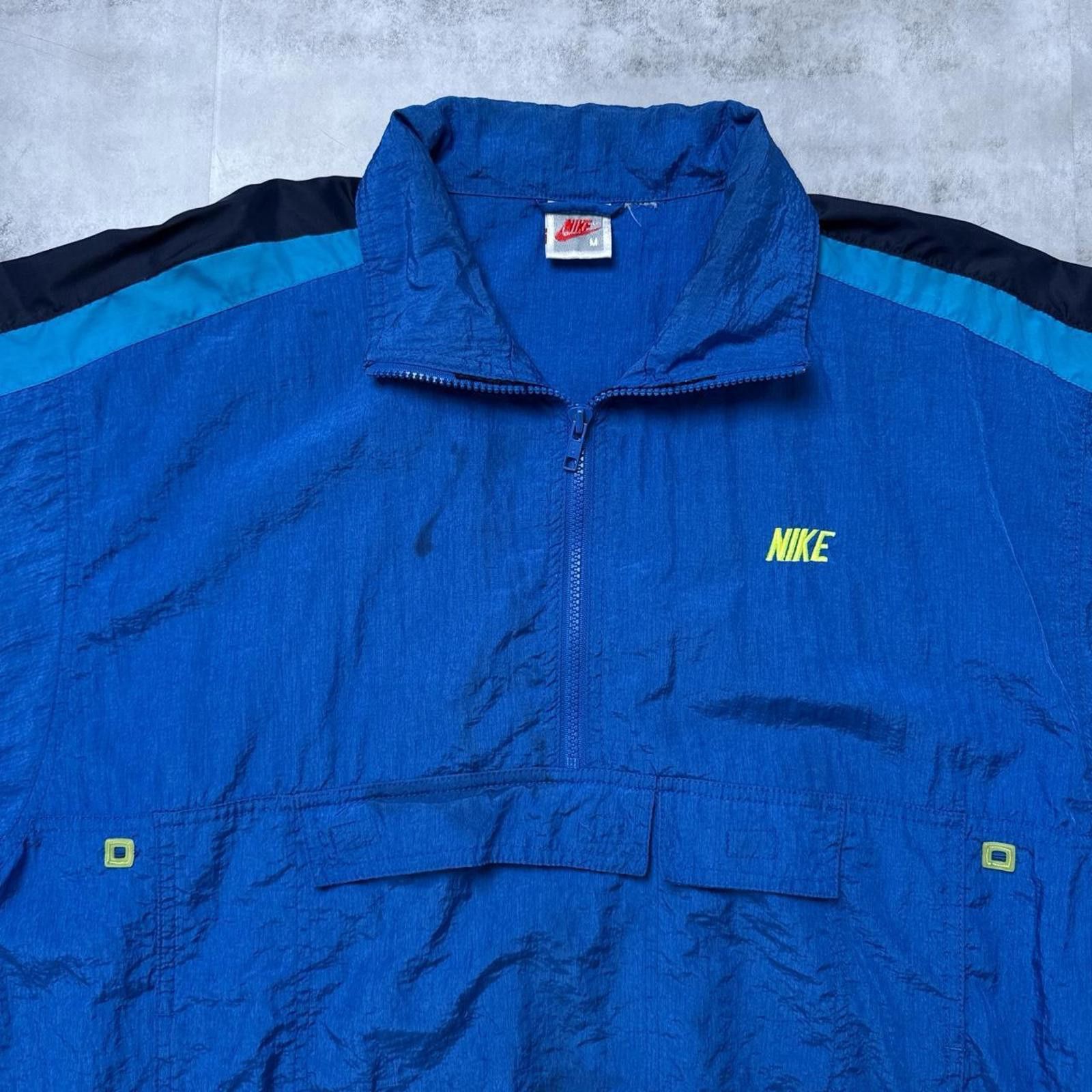 Nike Y2K Nike 90s Blue windbreaker jacket gray tag Size US M / EU 48-50 / 2 - 7 Thumbnail