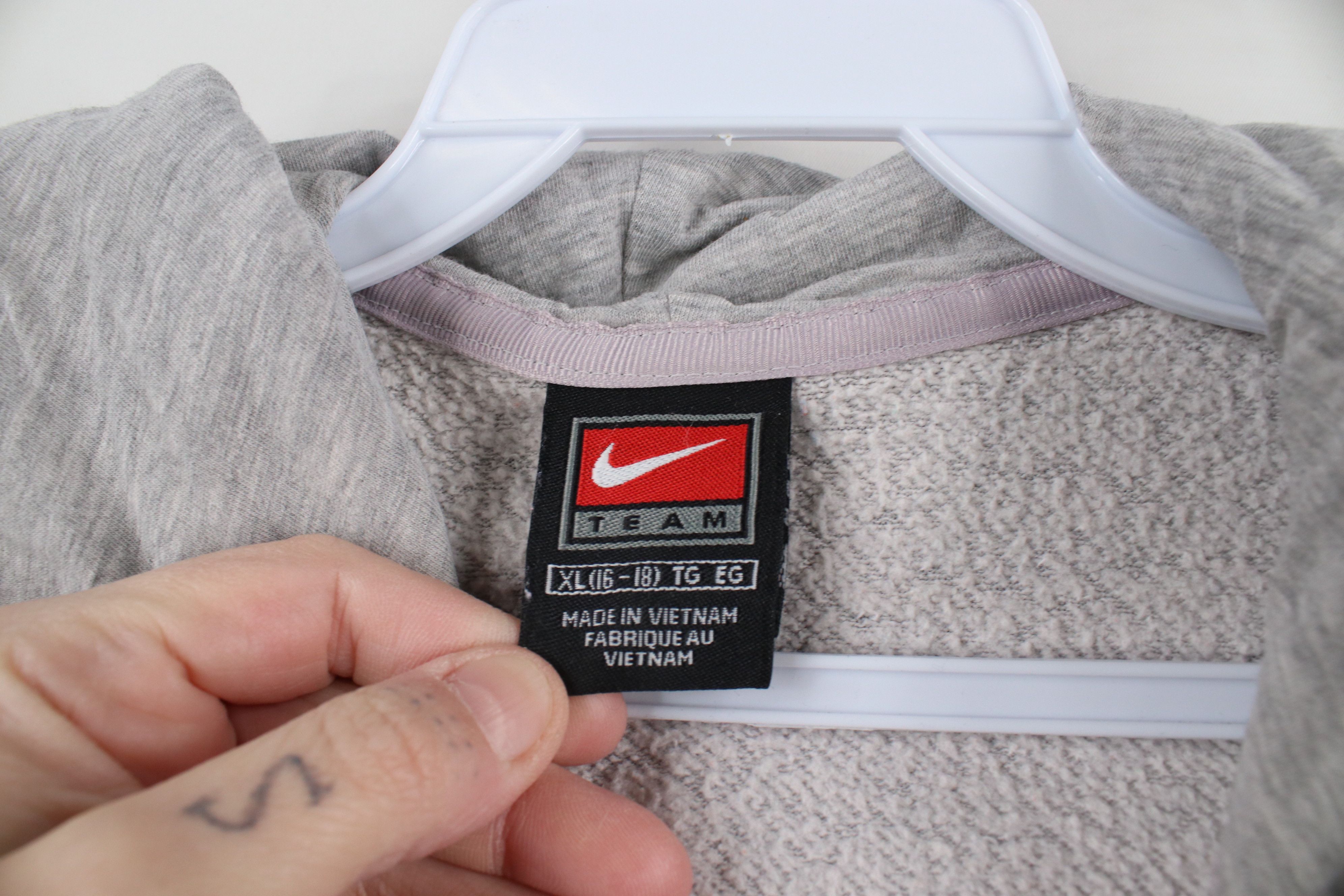 Nike × Vintage Vintage Y2K Nike Mini Swoosh Duke University Full Zip Hoodie Size XL / US 12-14 / IT 48-50 - 10 Thumbnail